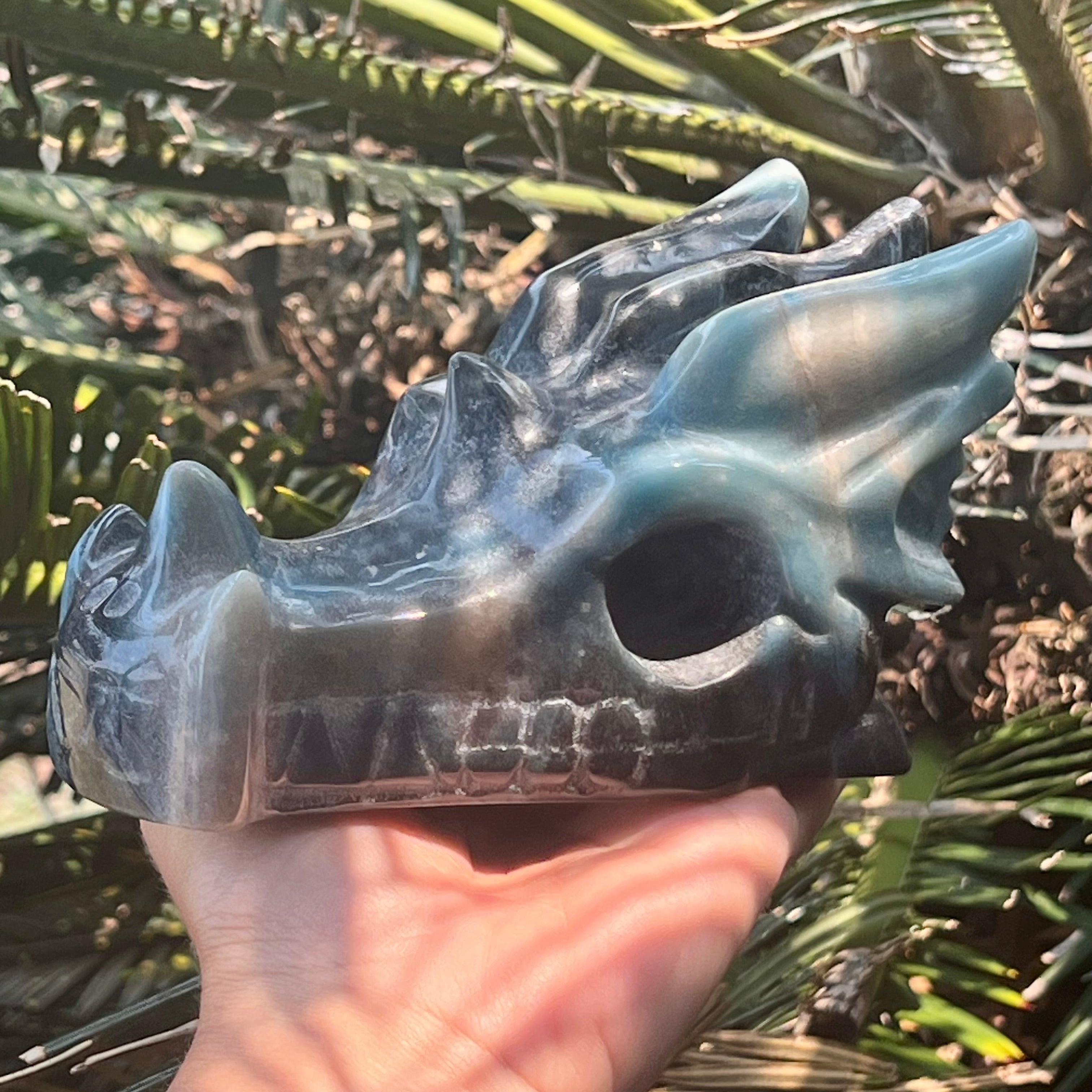 Trolleite Dragon Head Carving