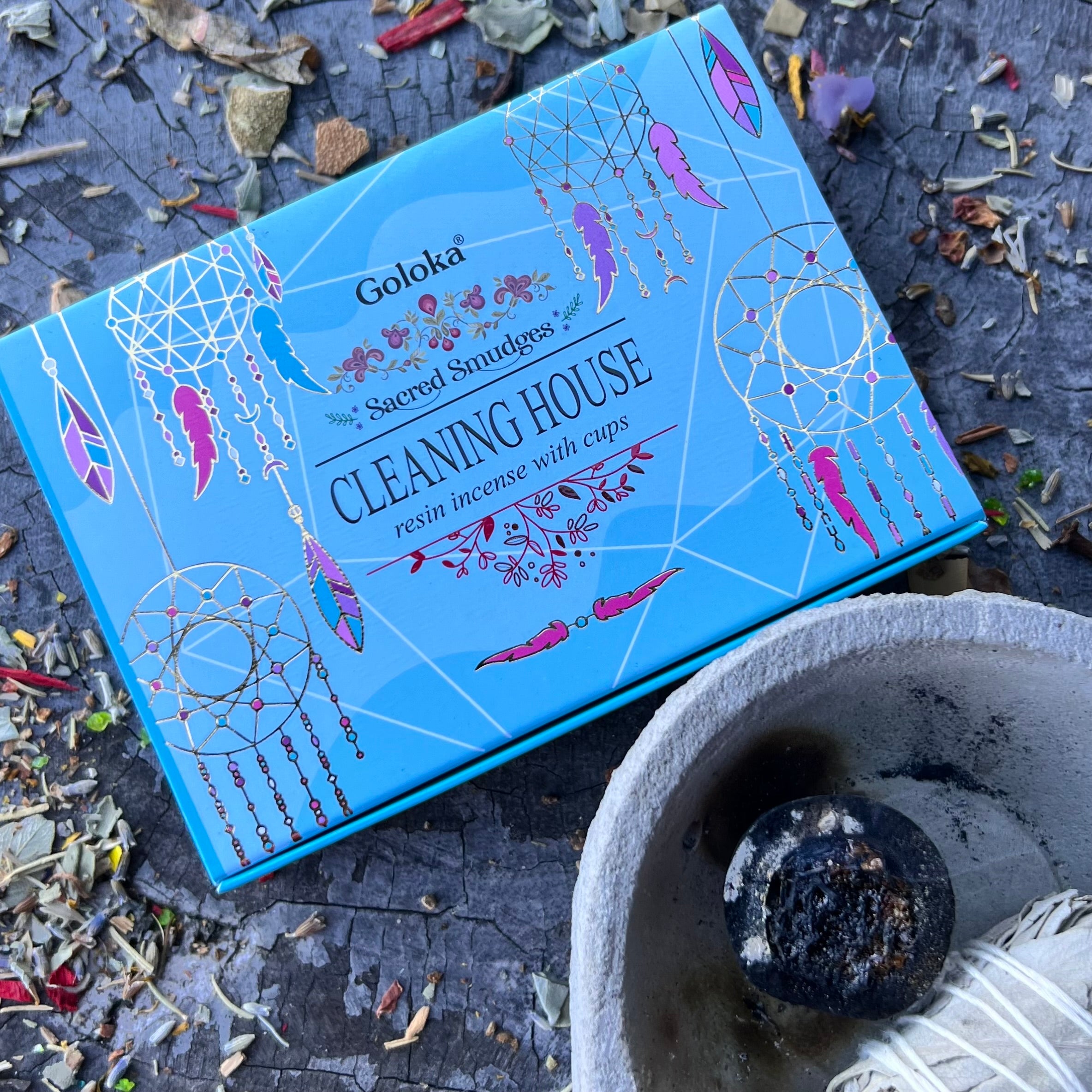 Sacred Smudges Cleaning House ~ Resin Incense Cups