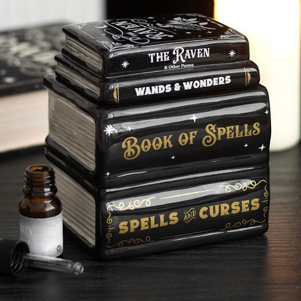 Book of Spells ~ Raven ~ Oil - Incense Burner
