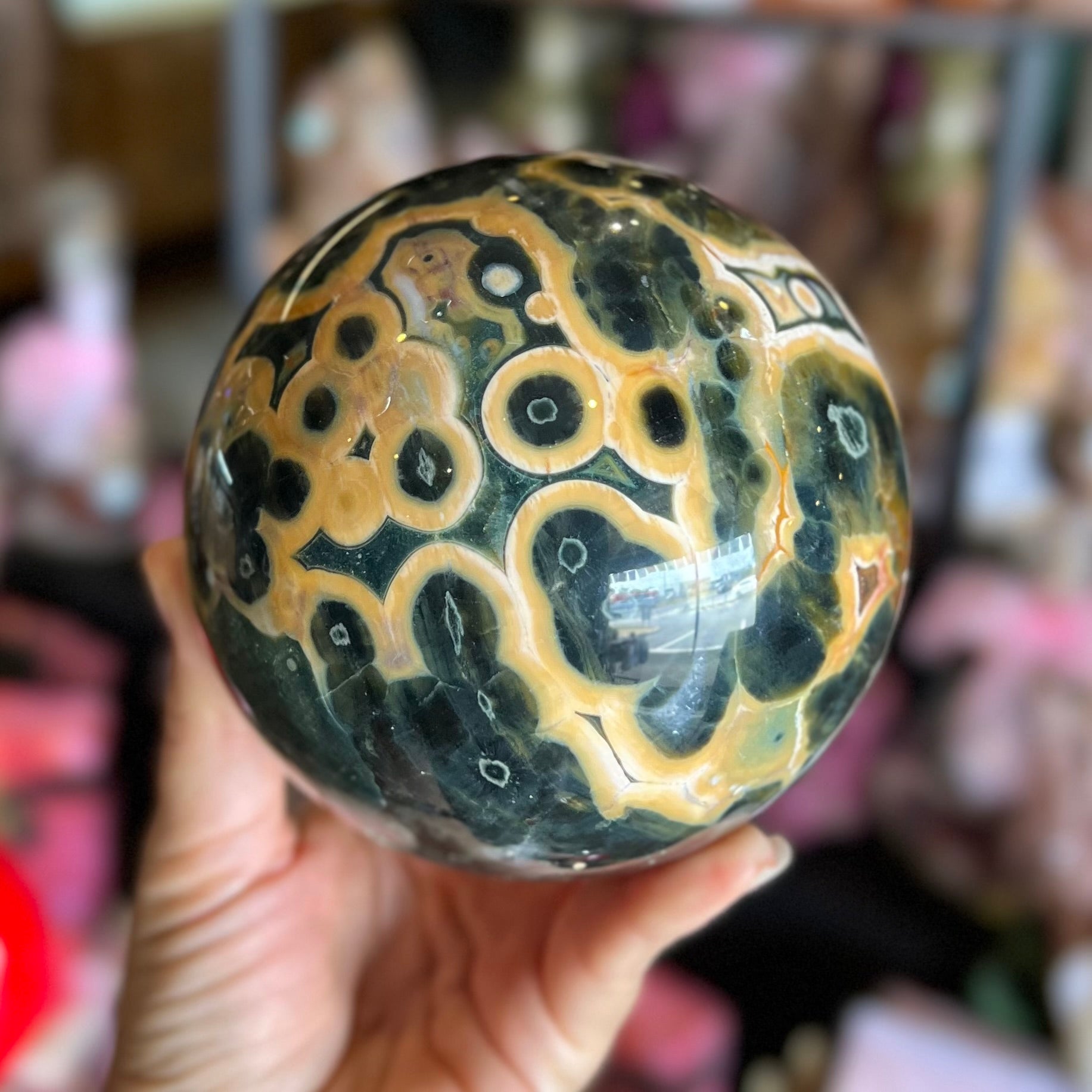 Rainforest Jasper Sphere
