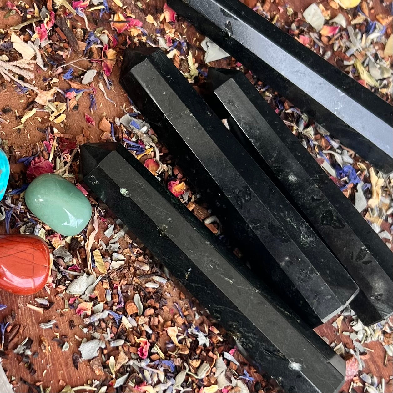 Black Tourmaline Large Generator Tower Points