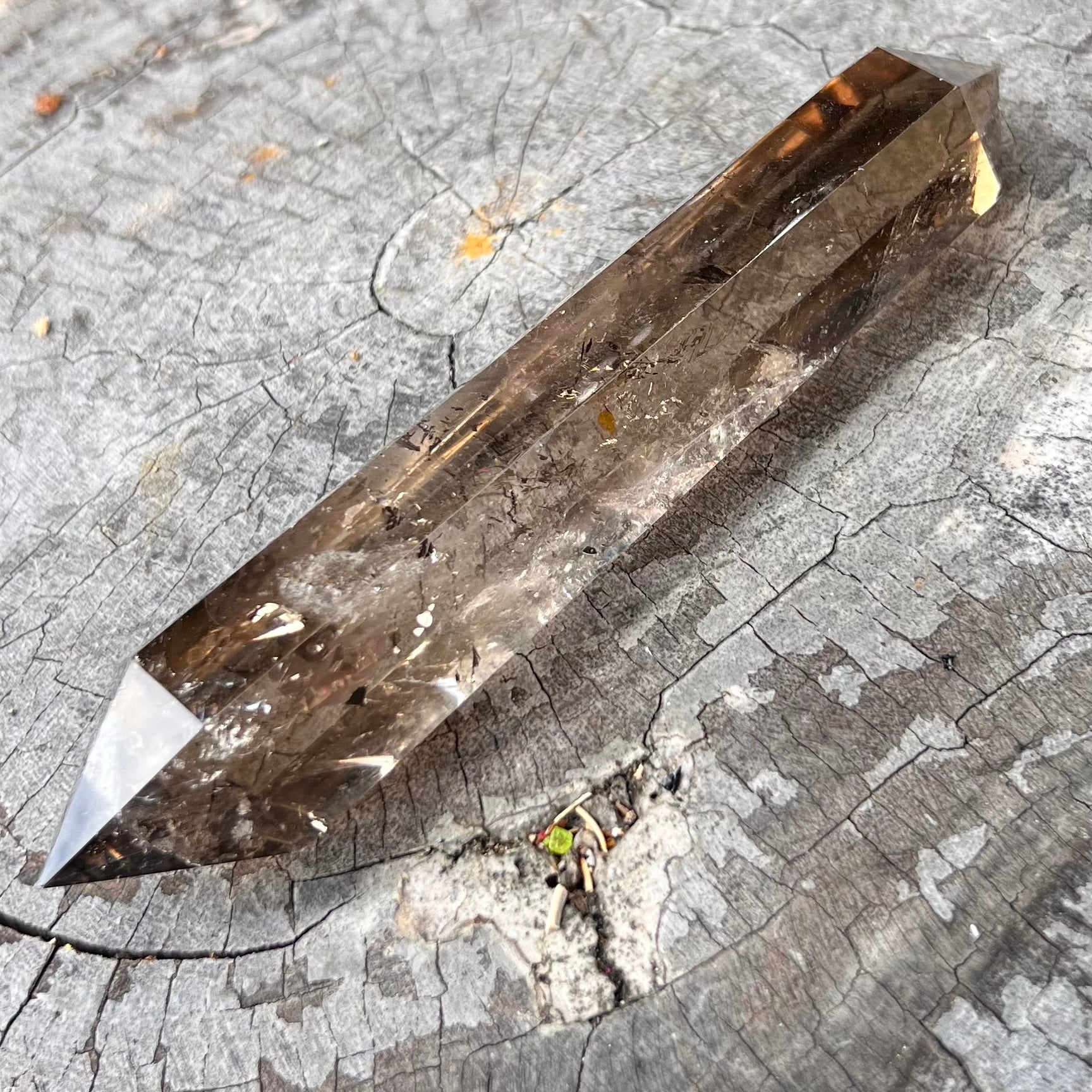 Smoky Quartz Double Terminated Wand