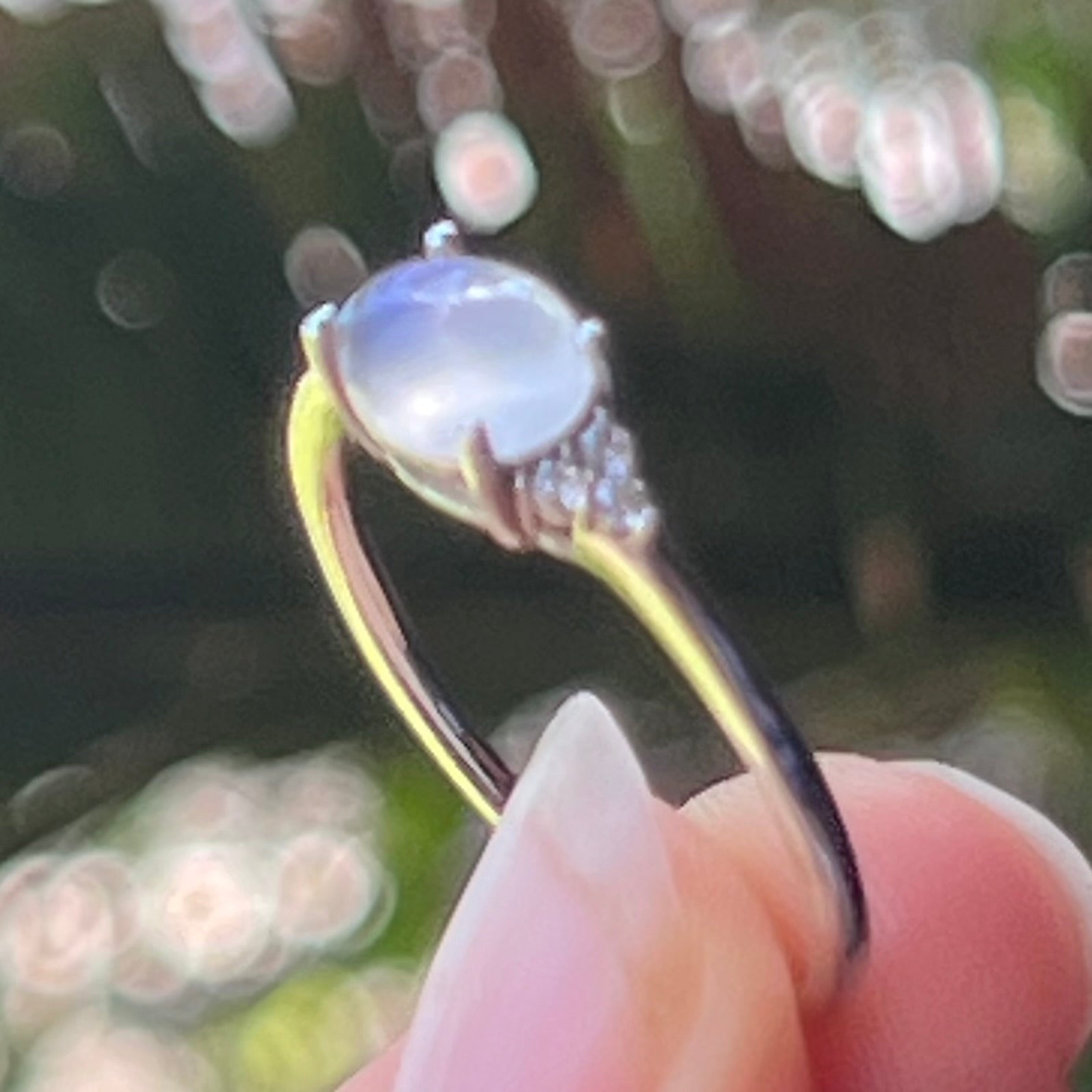 Moonstone Sterling Silver Ring ~ Size 10