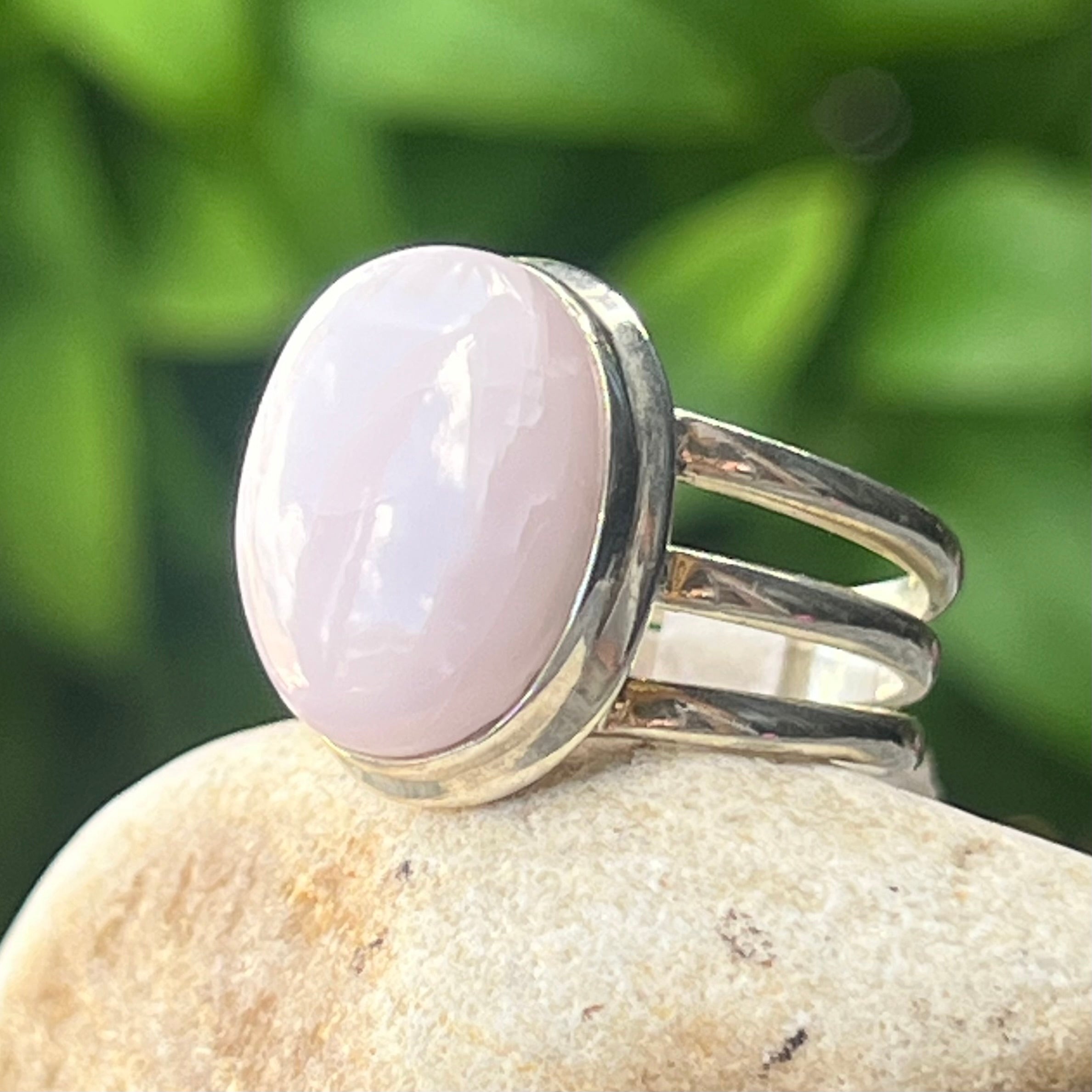 Kunzite ~ Sterling Silver Ring ~ Size 8