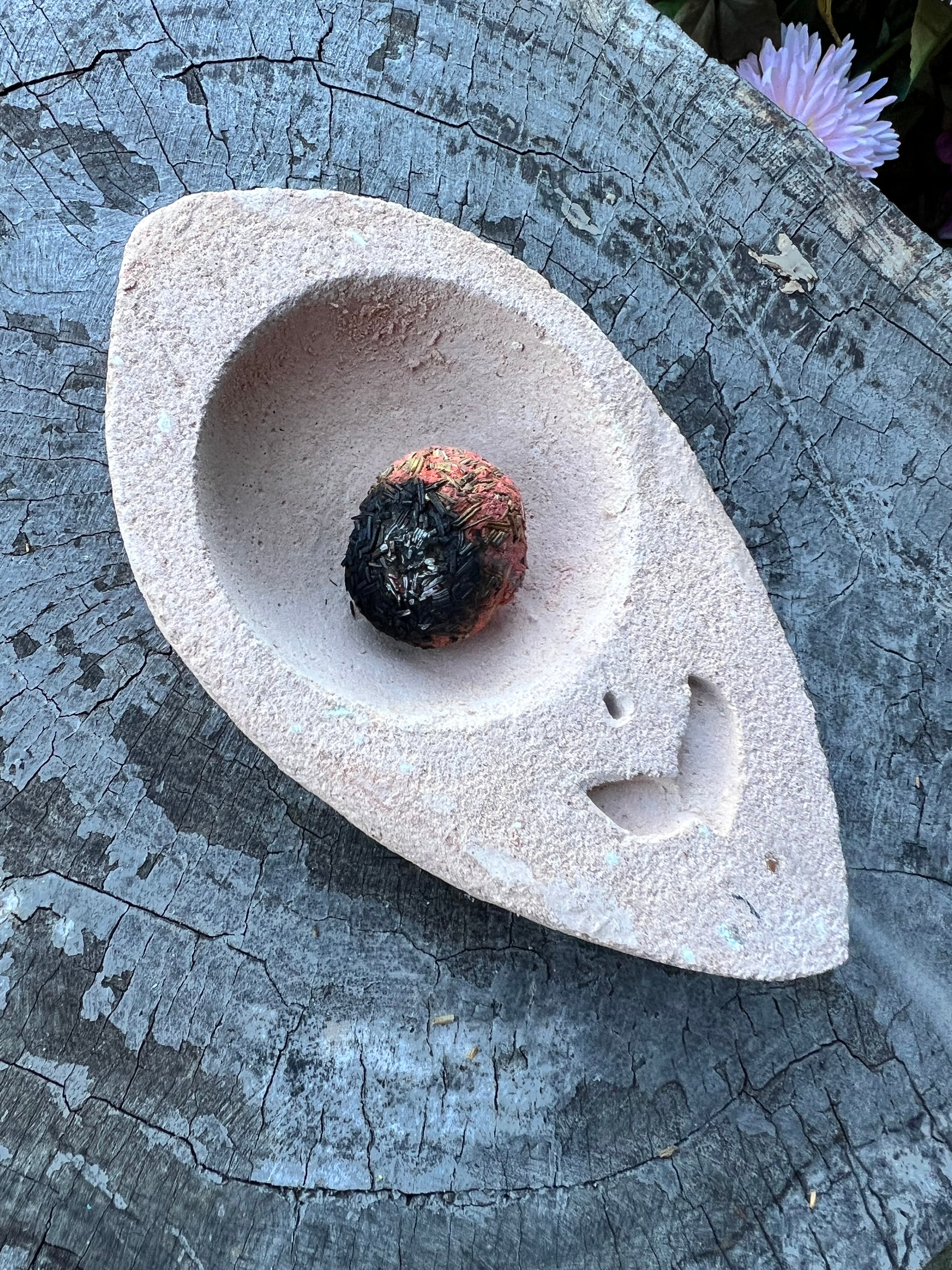 Boho Clay Leaf Incense Burner
