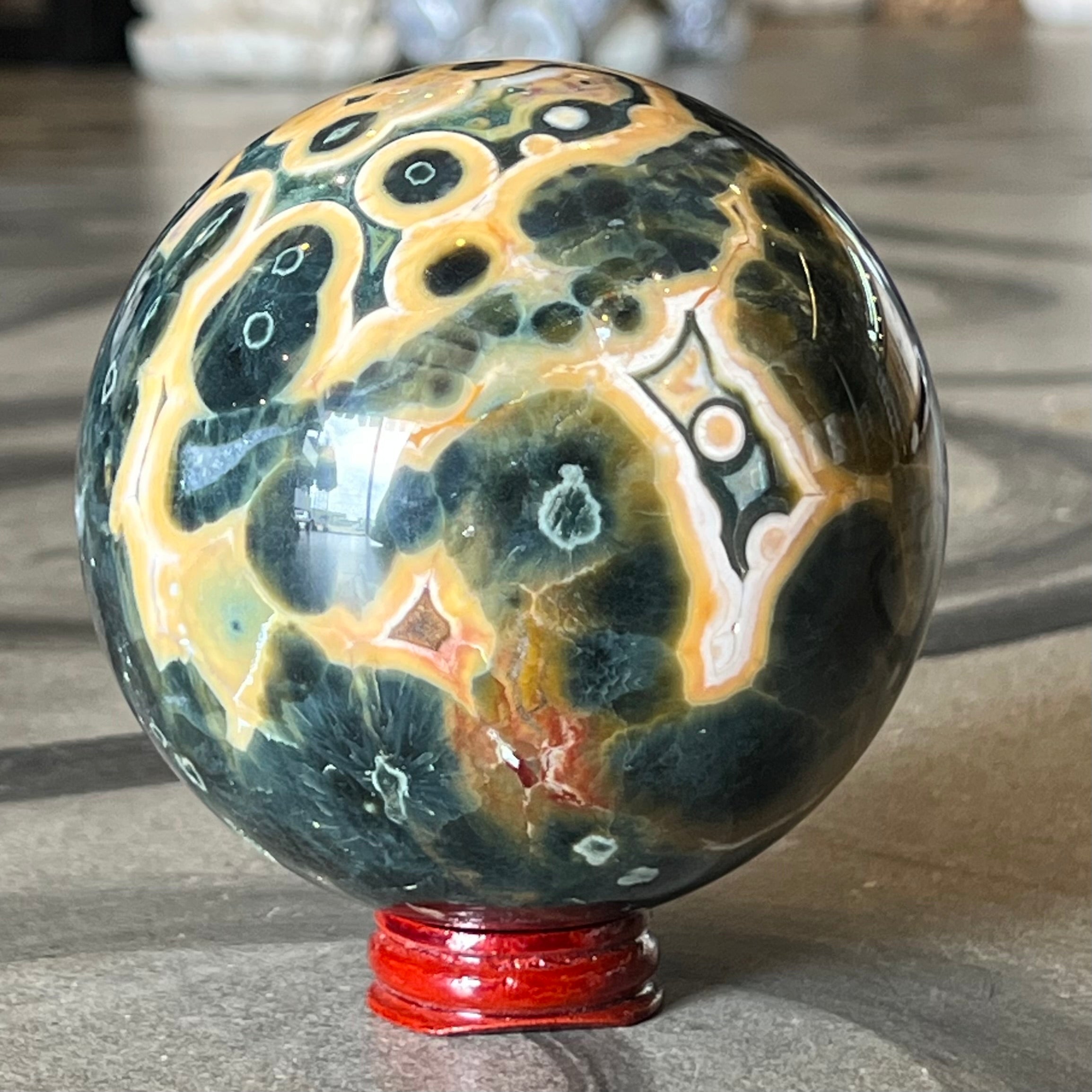 Rainforest Jasper Sphere