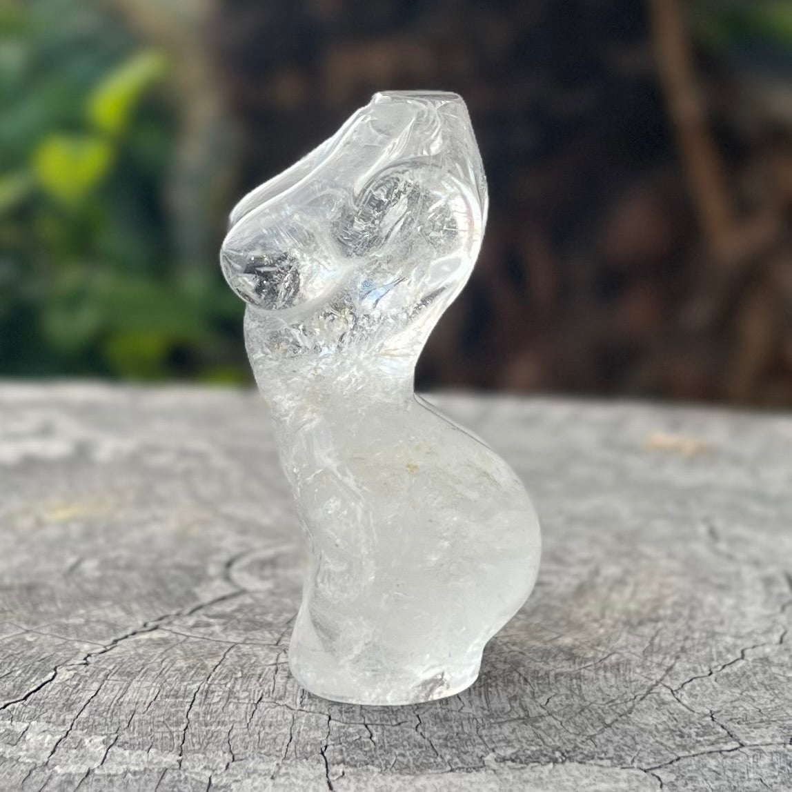Clear Quartz ~ Lady Body Carving