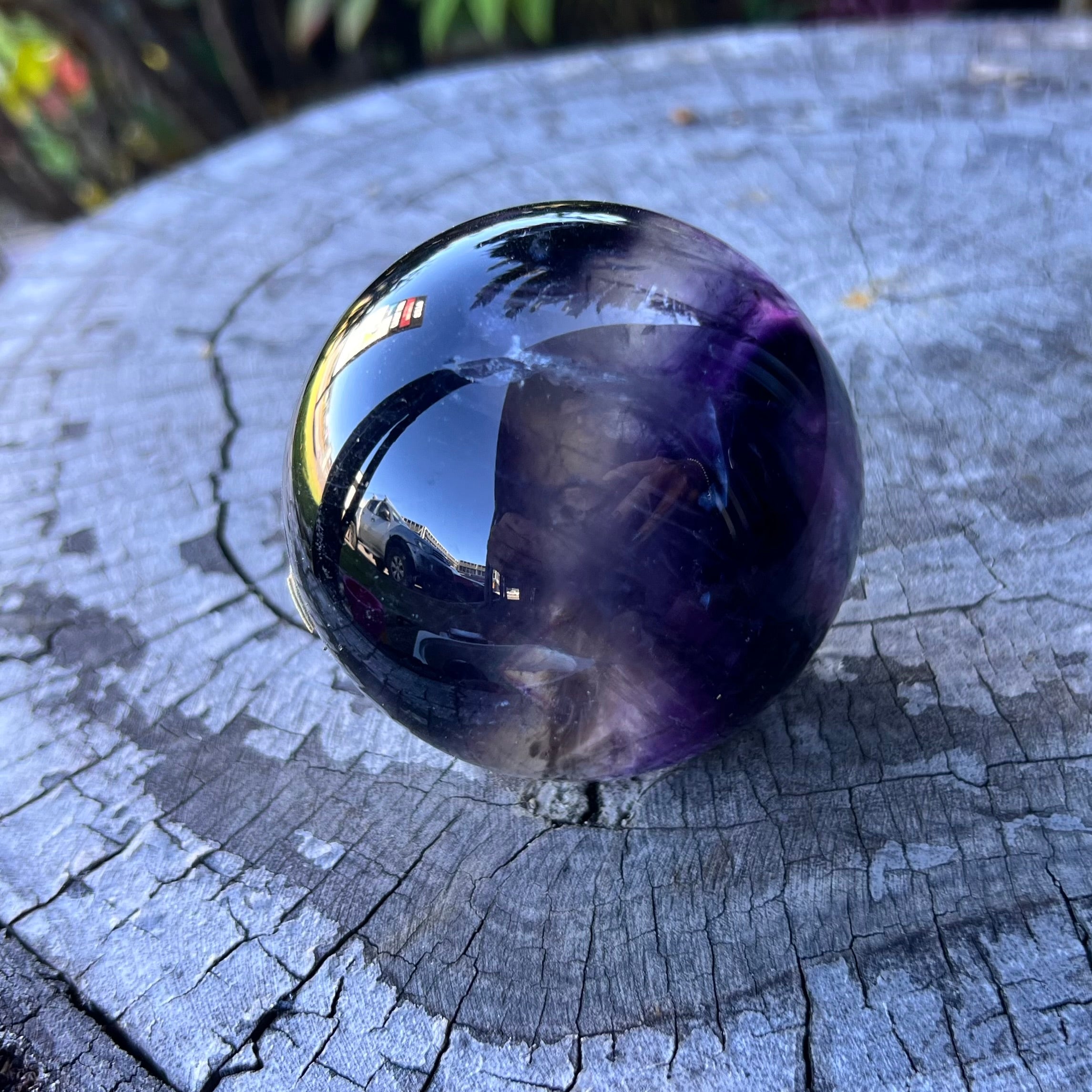 Purple Fluorite Sphere