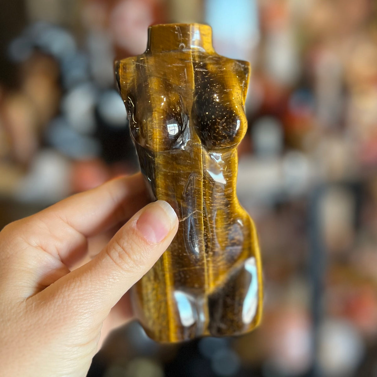 Tiger Eye ~ Woman Lady Body Carving