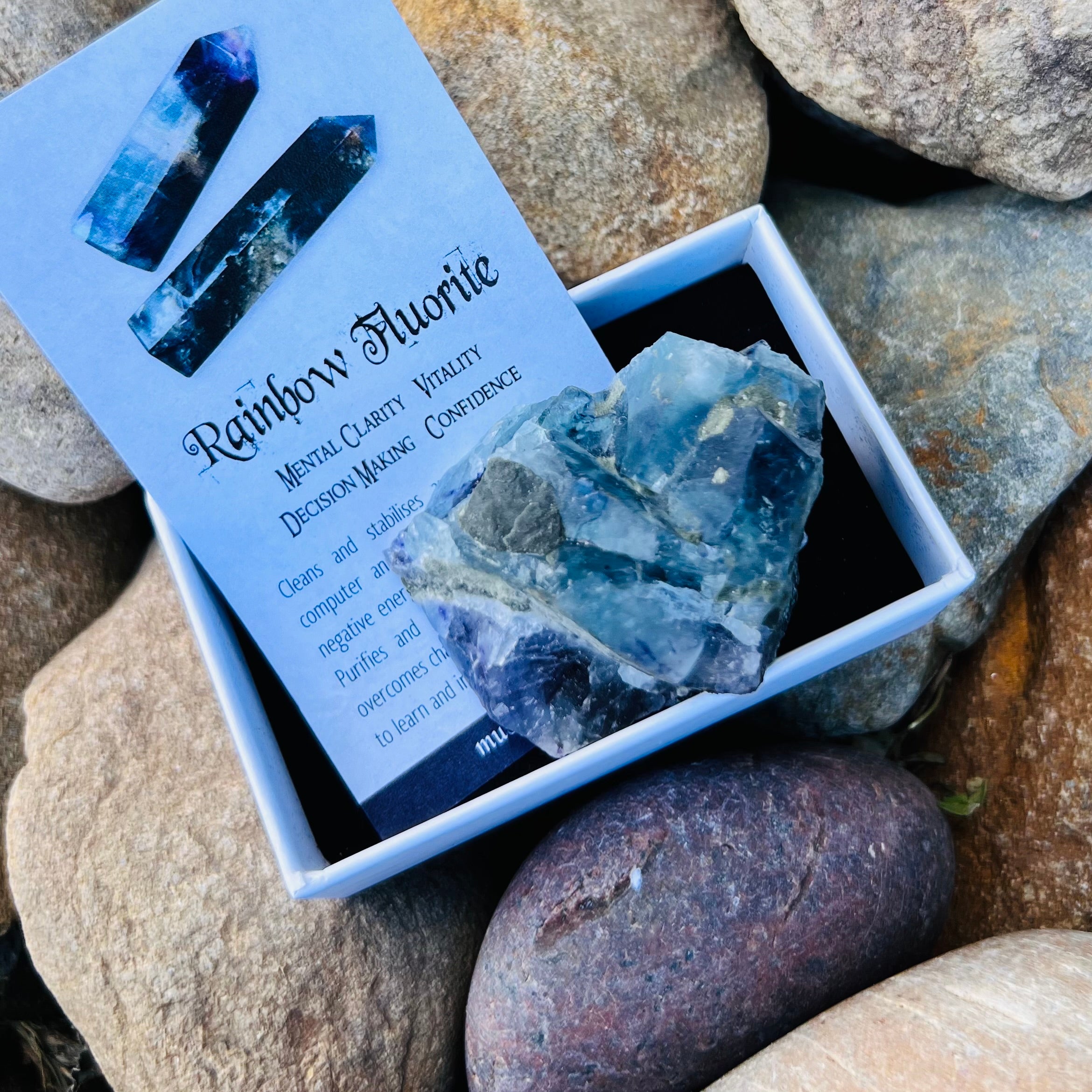 Raw Rainbow Fluorite Specimen