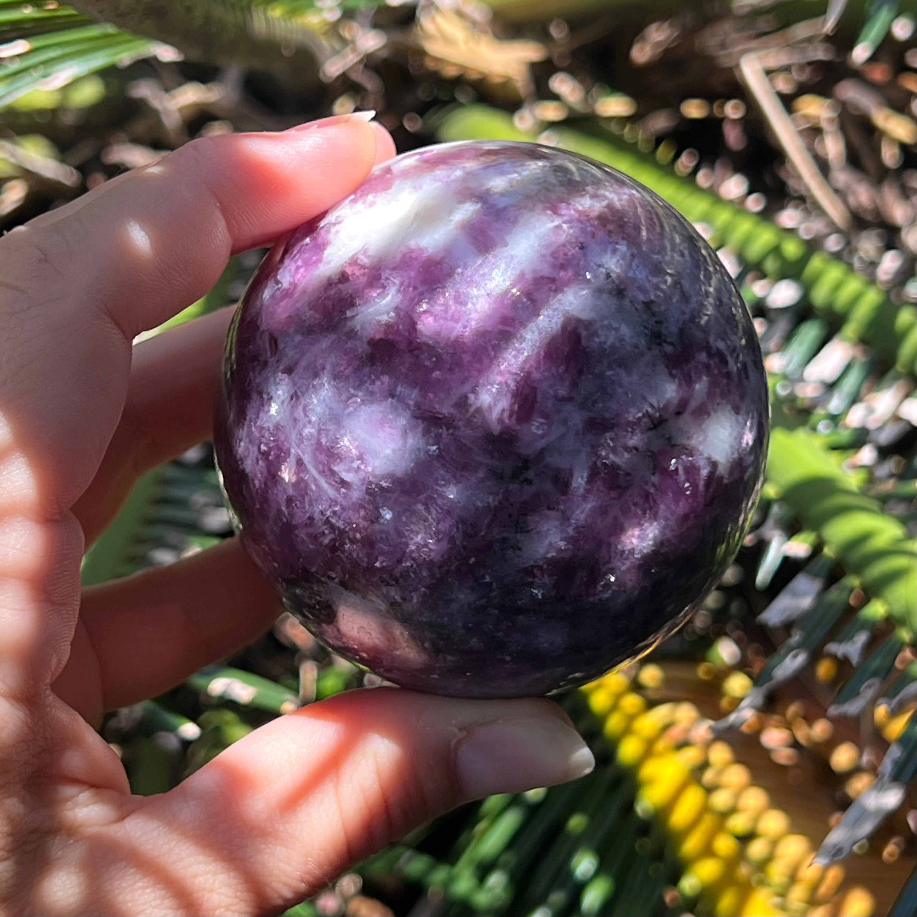 Lepidolite Sphere