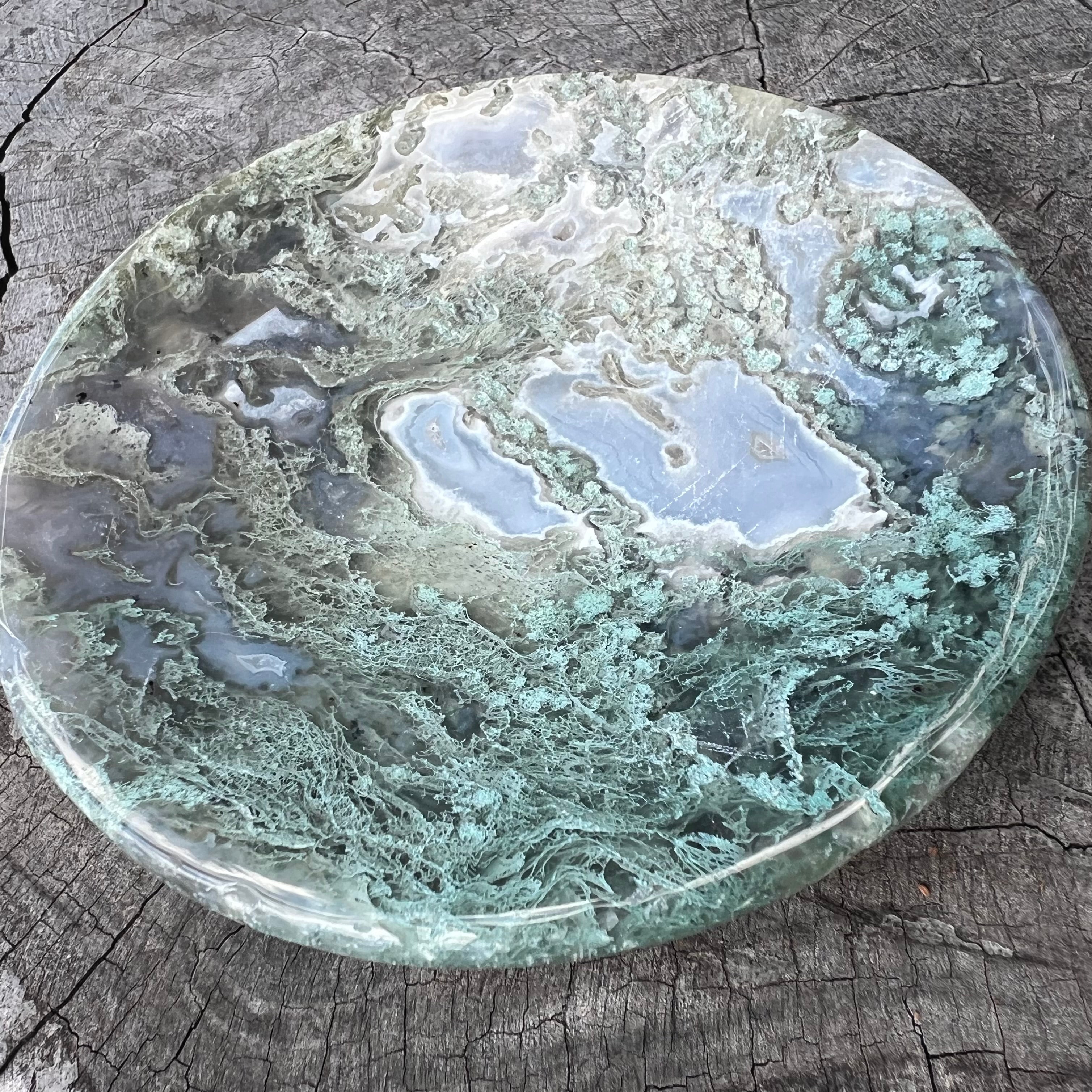 Moss Agate Dish