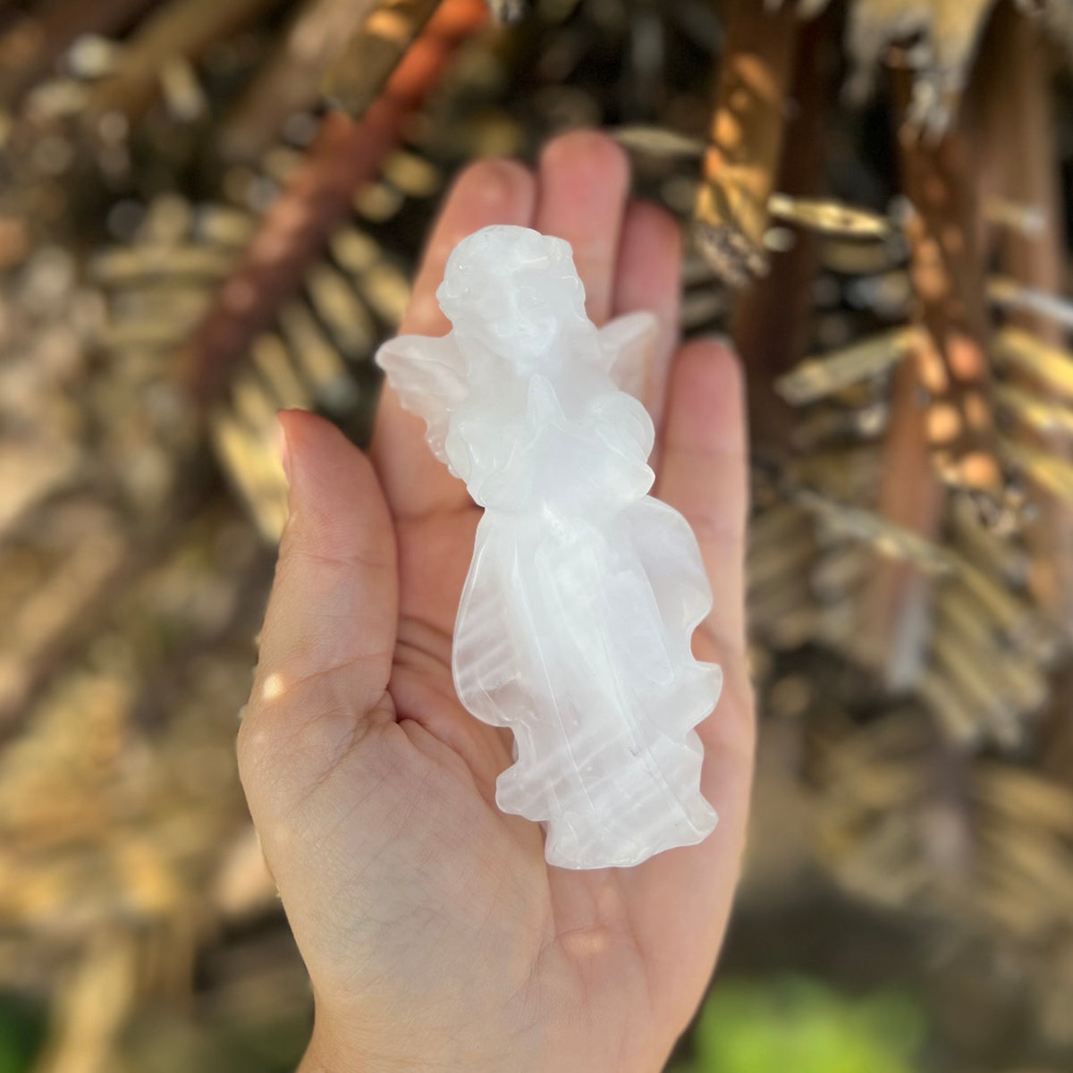 Memorial Angel ~ Quartz Carving