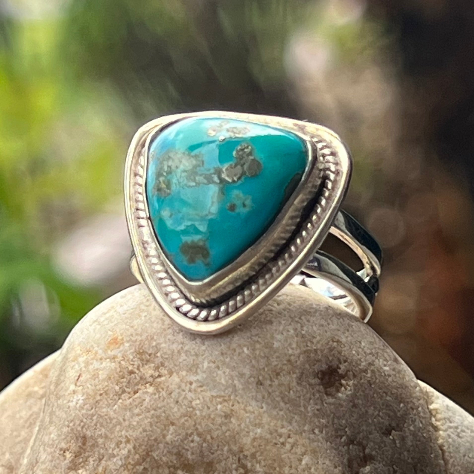 Turquoise ~ Sterling Silver Ring ~ Size 7