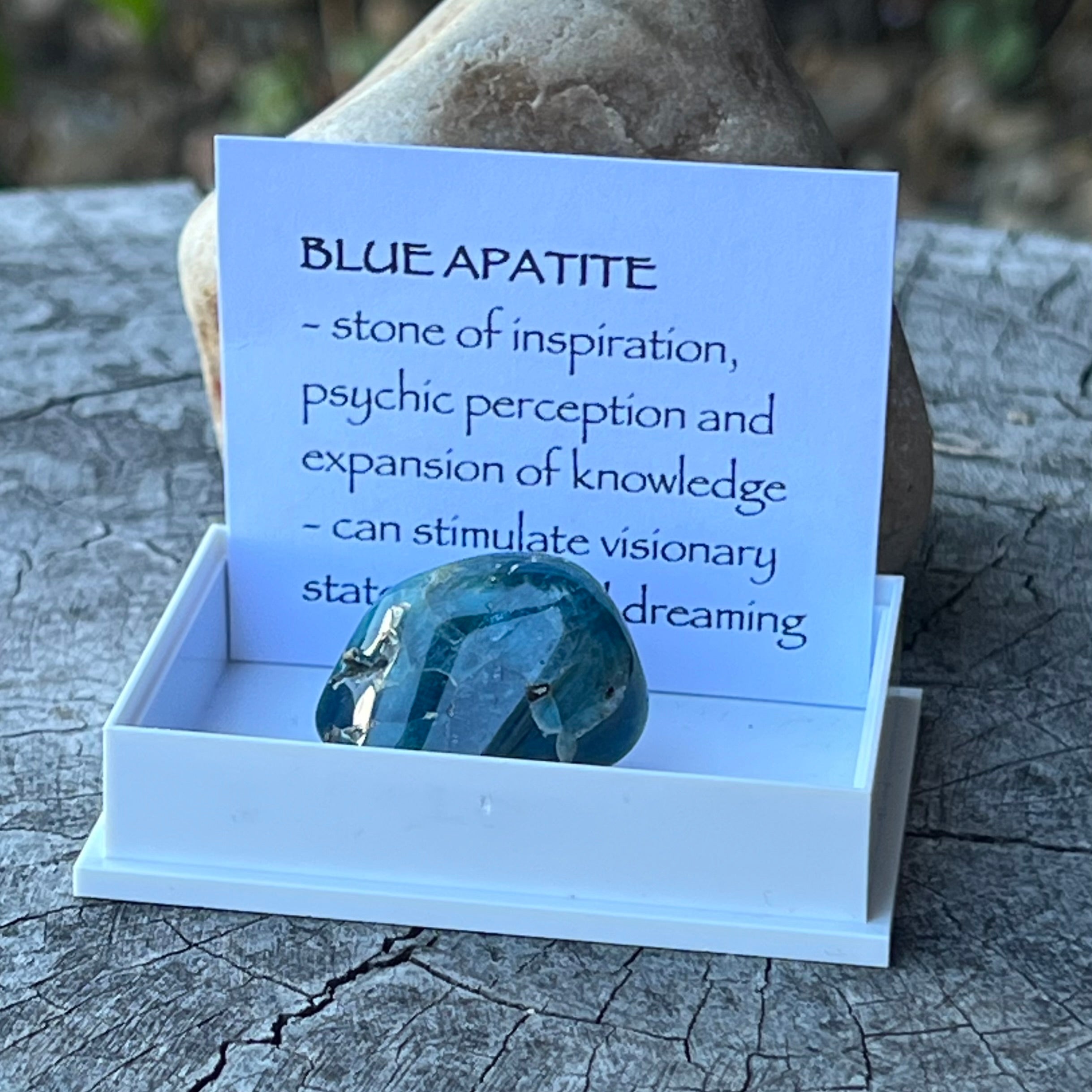 Blue Apatite ~ Specialty Boxed Crystal