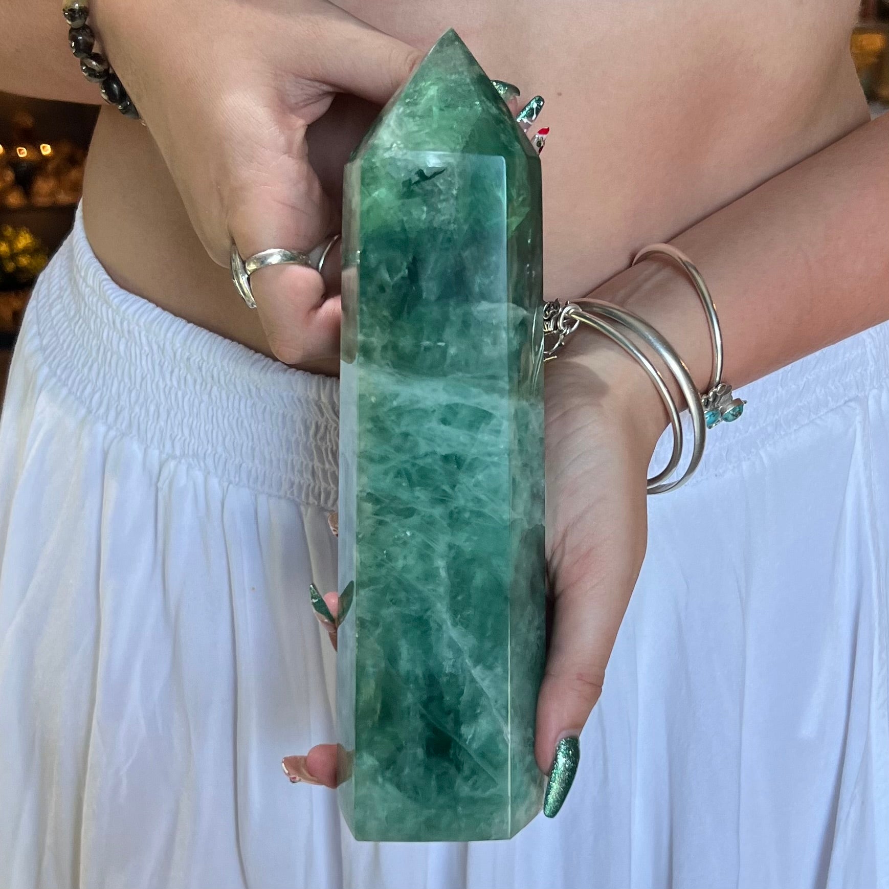 Rainbow Fluorite Polished Point