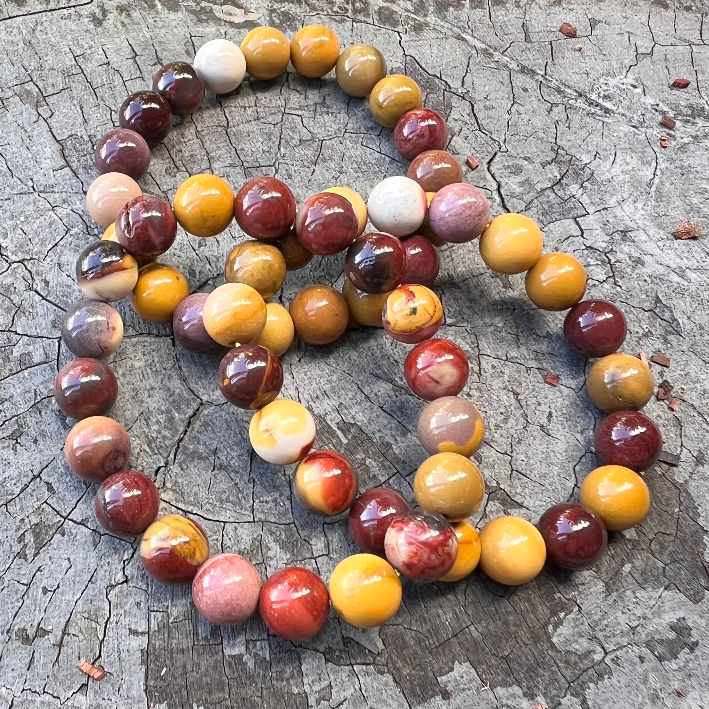 Mookaite Beaded Bracelet