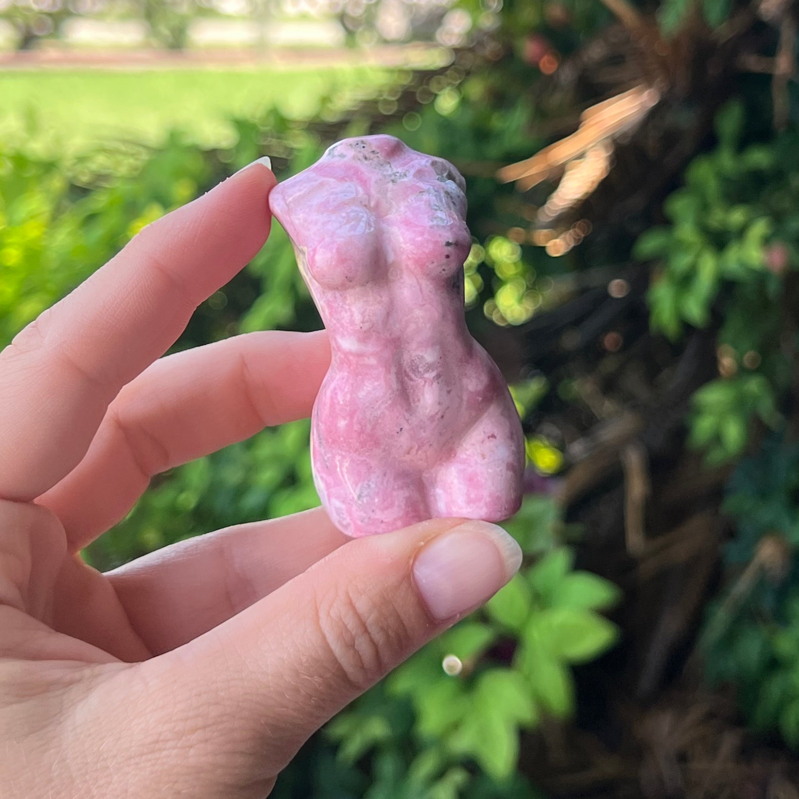 Pink Opal ~ Lady Body Carving
