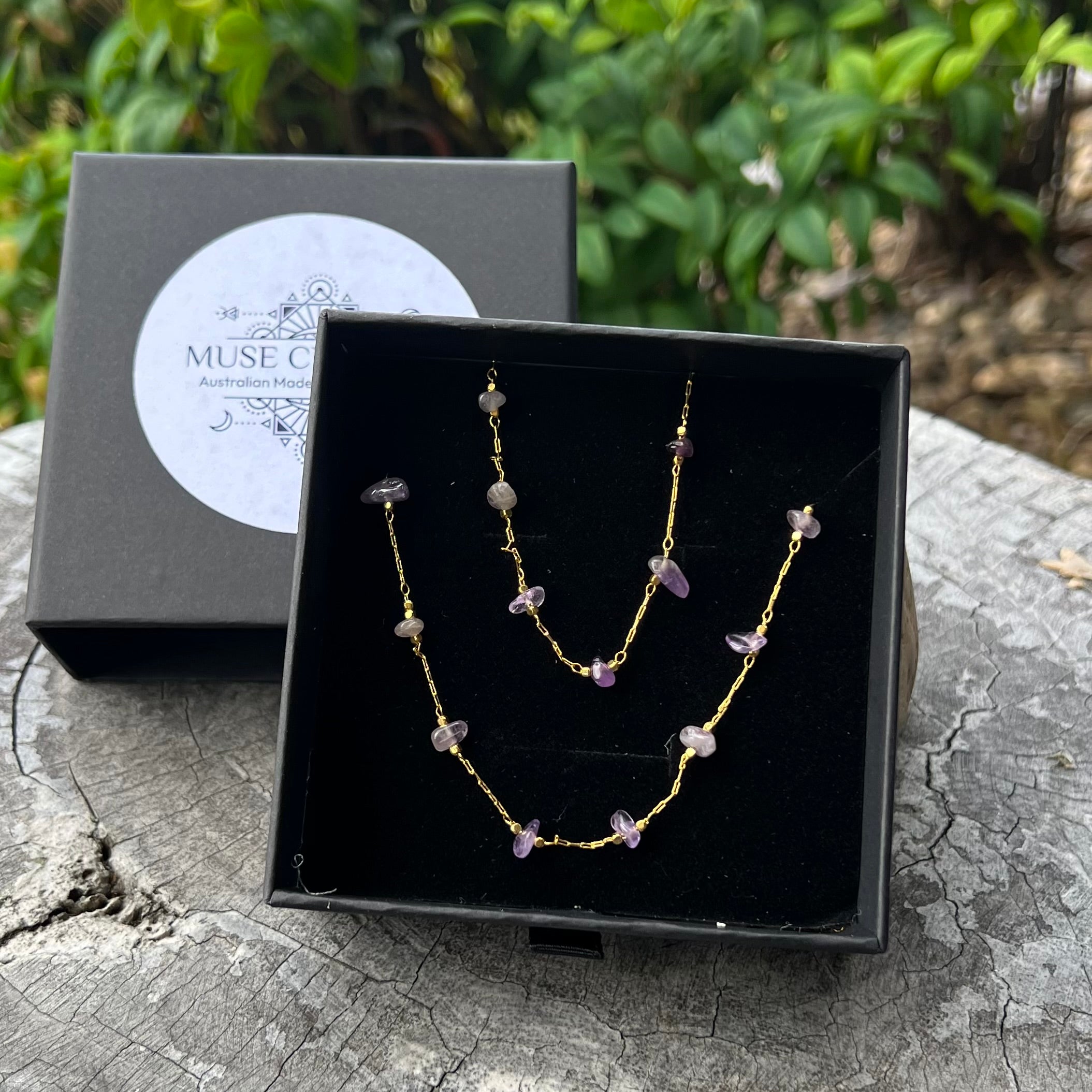 Muse Elegance ~ Amethyst Set ~ Gold