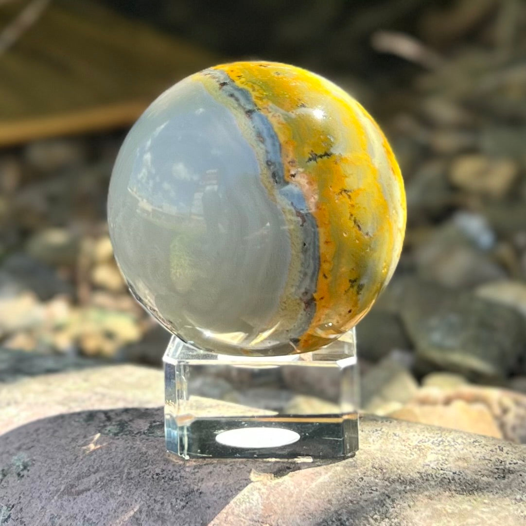 Bumble Bee Jasper Sphere