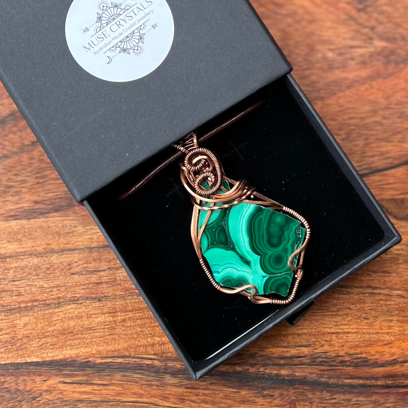 Muse Forged ~ Artesian Malachite Necklace