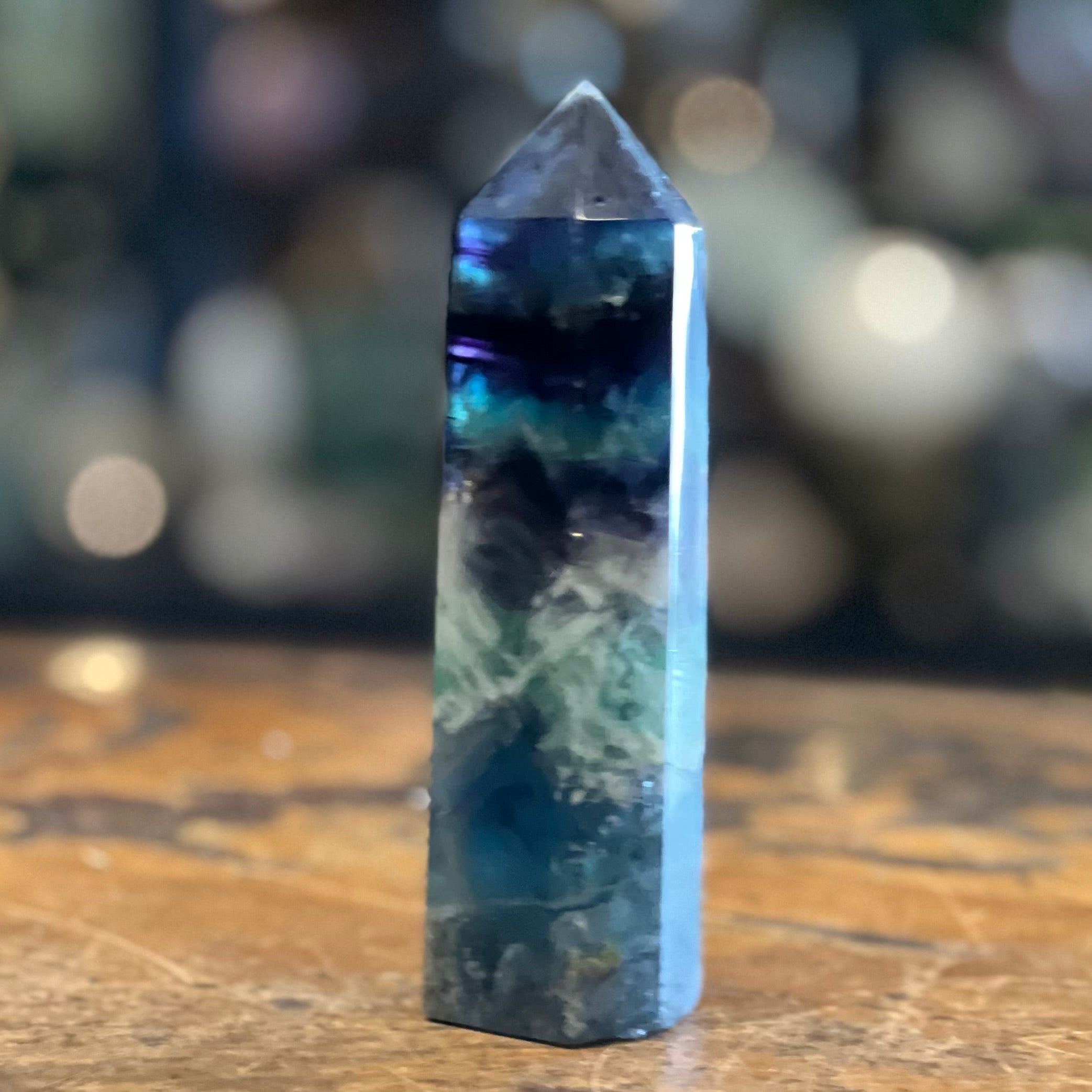 Rainbow Snowflake Fluorite Generator Point