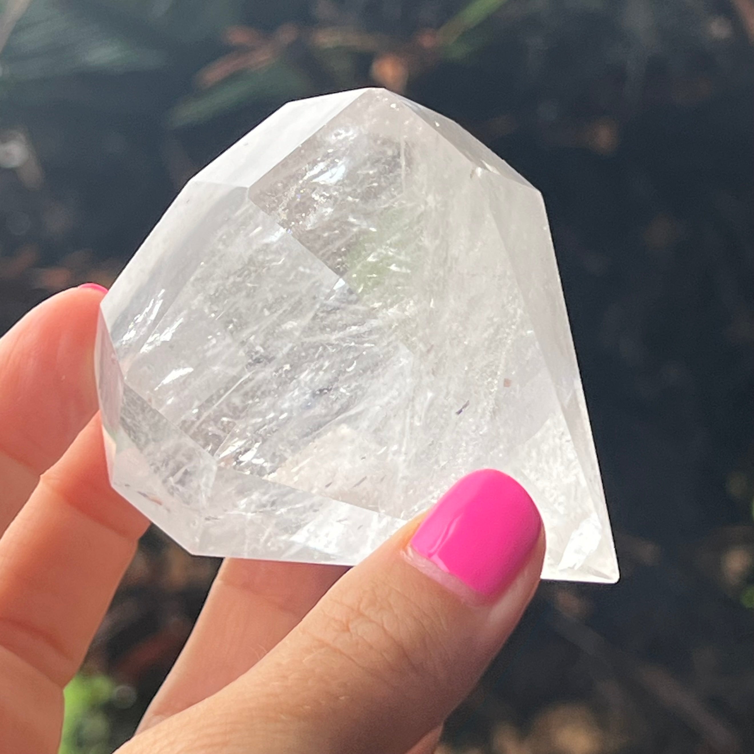 Clear Quartz Diamond Cut