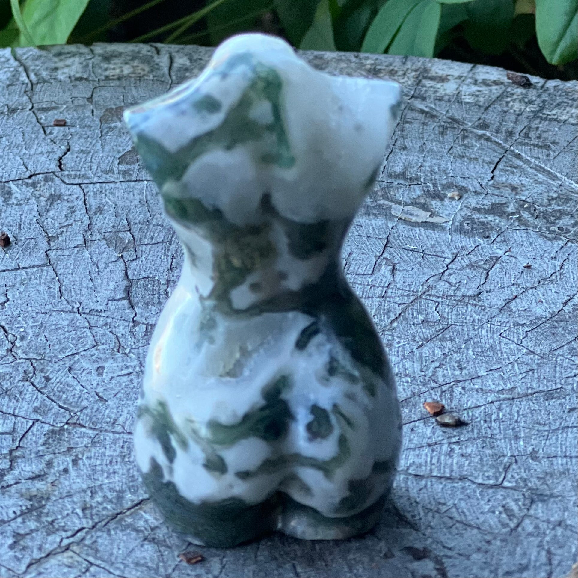 Moss Agate Goddess ~ Mini Lady Body (2)