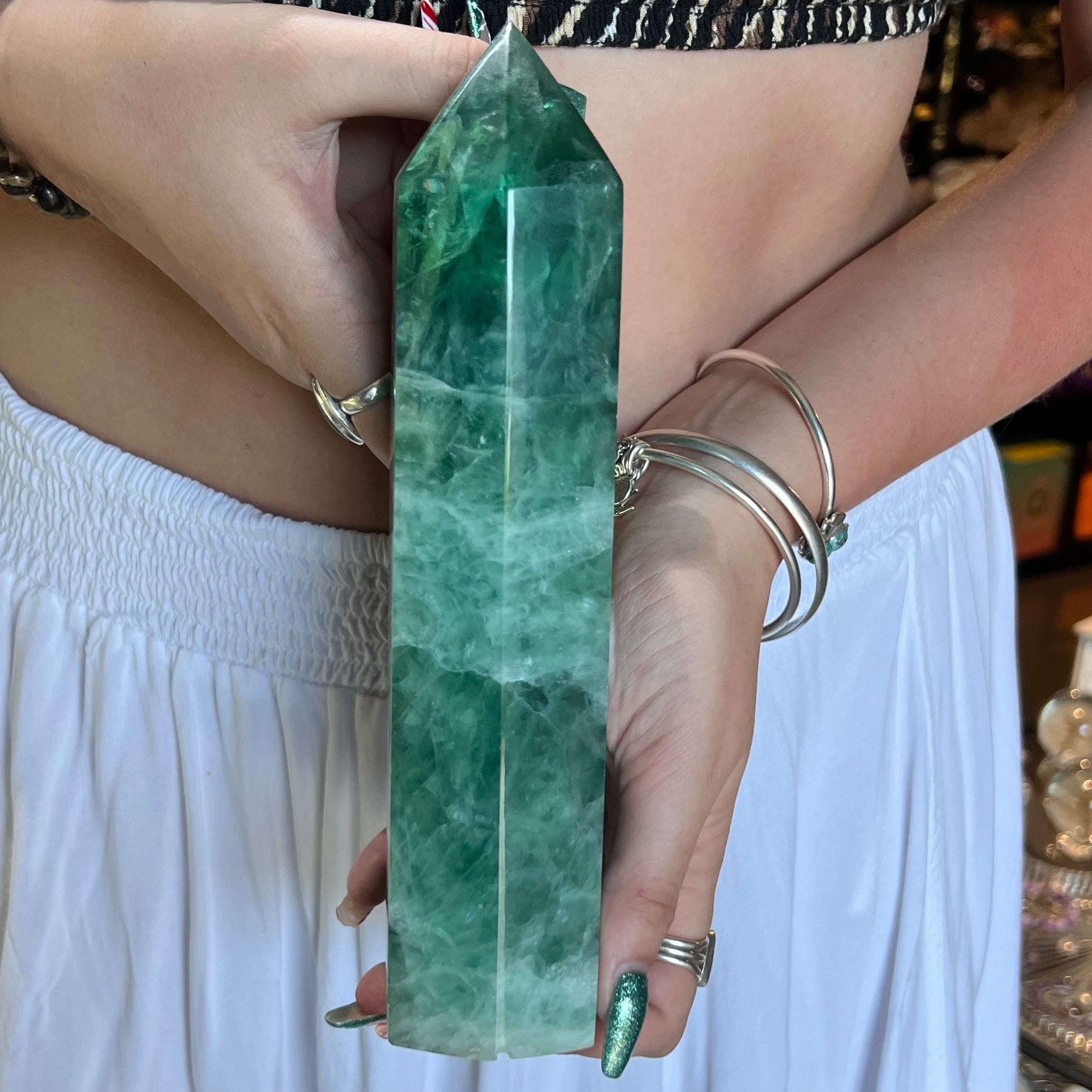 Rainbow Fluorite Polished Point
