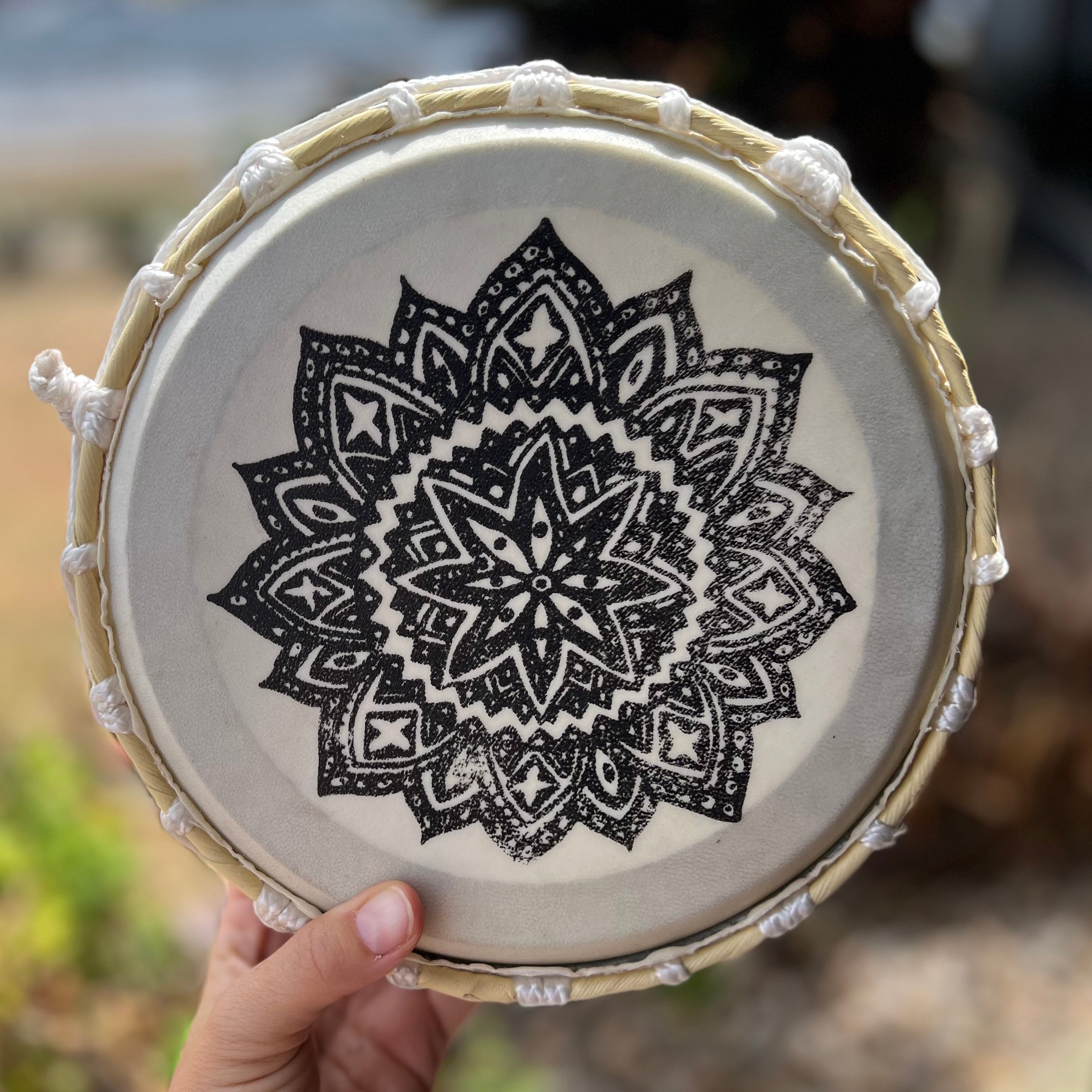 Mandala Vegan Drum with Striker