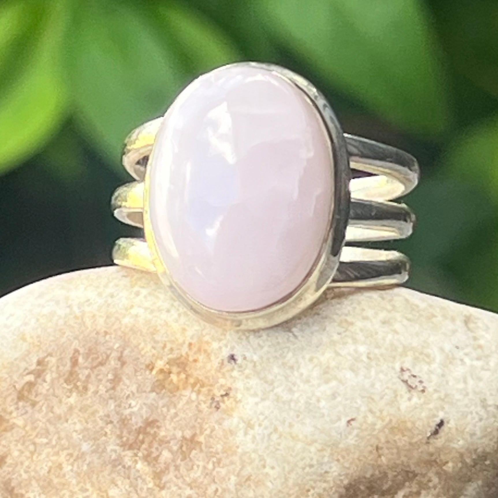 Kunzite ~ Sterling Silver Ring ~ Size 8
