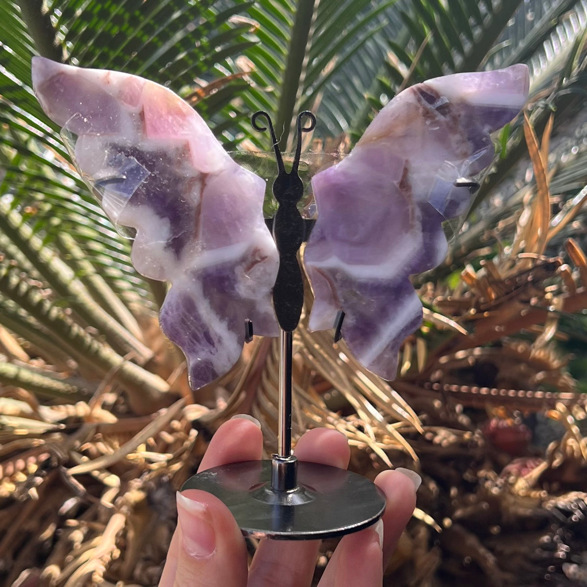 Amethyst Butterfly on Stand