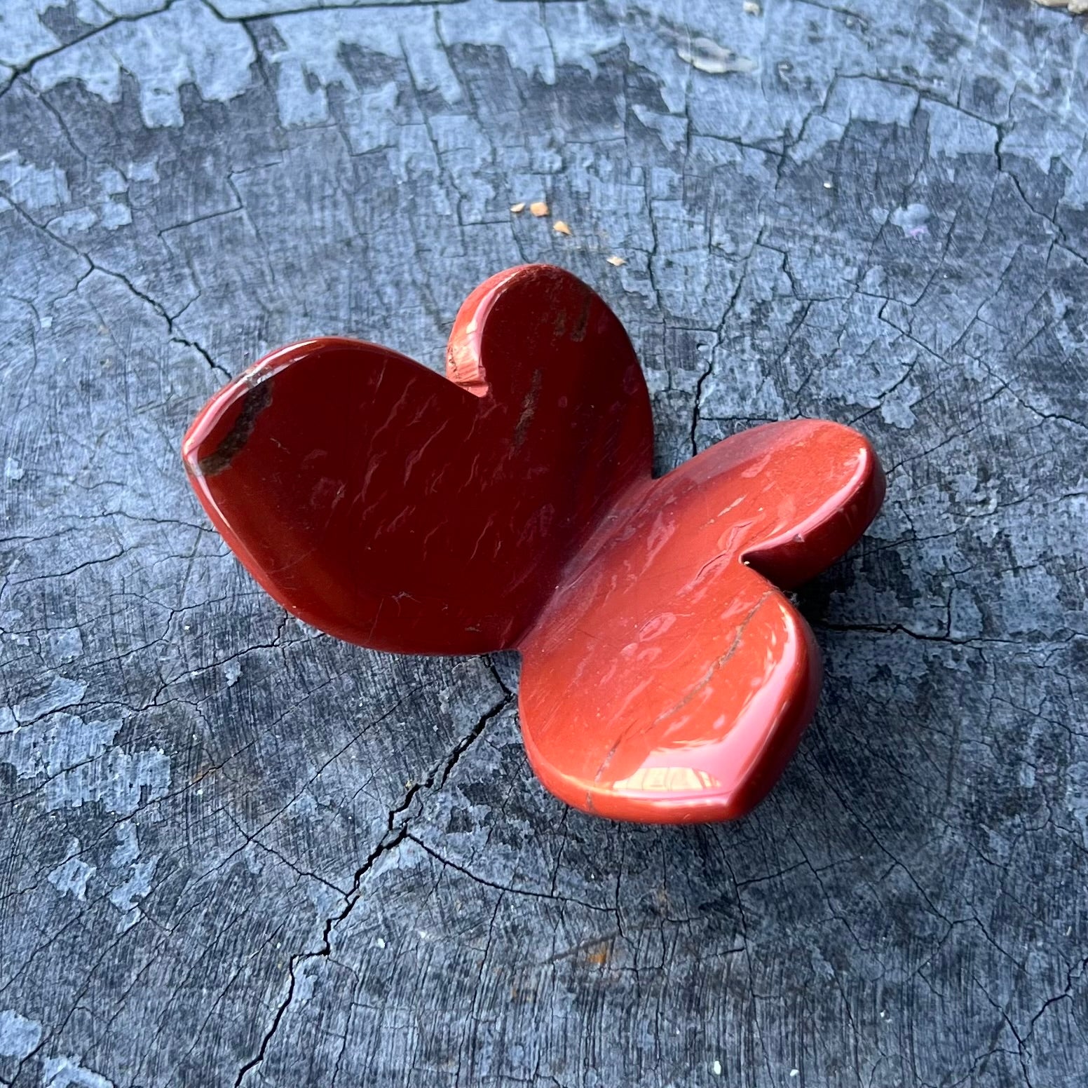 Red Jasper Butterfly Carving (2)