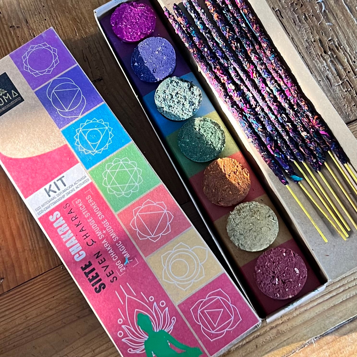 7 Chakra Smudge Bomb and Incense Kit