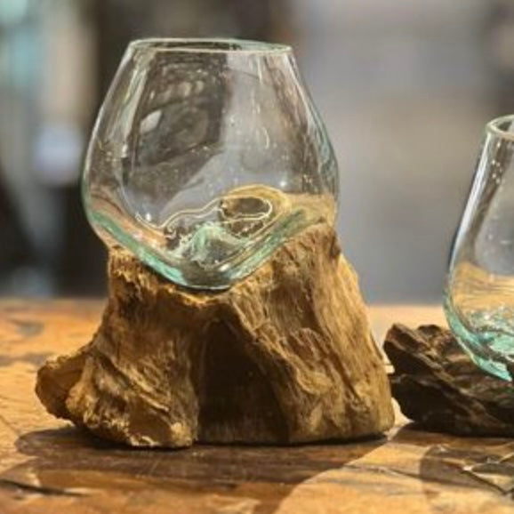 Slumped Glass Bowl ~ Planters/Trinket Holders Small