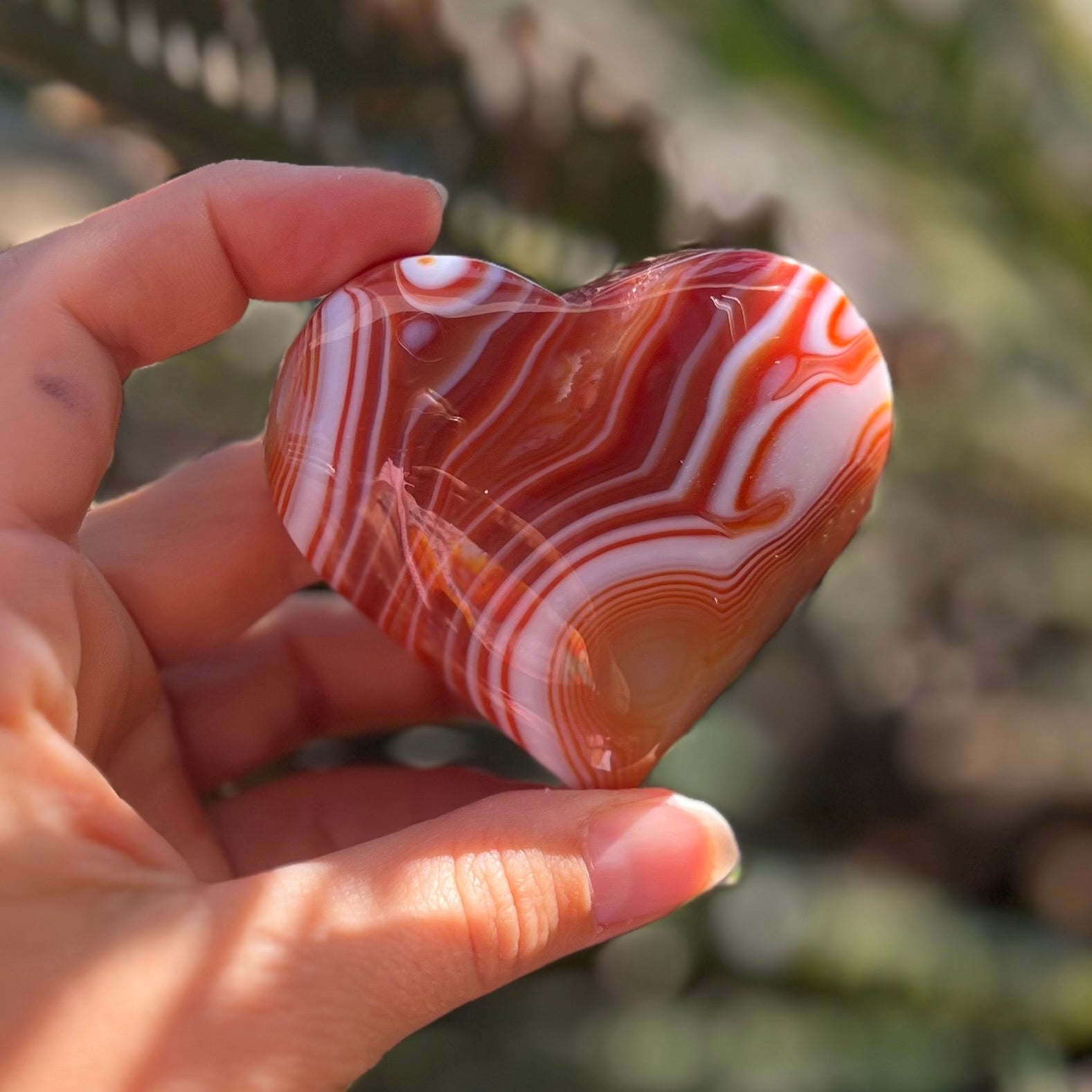 Mookaite Heart Carving