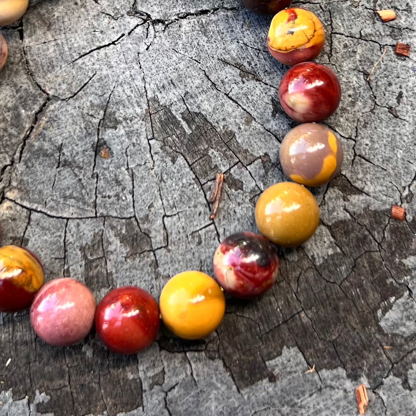 Mookaite Beaded Bracelet