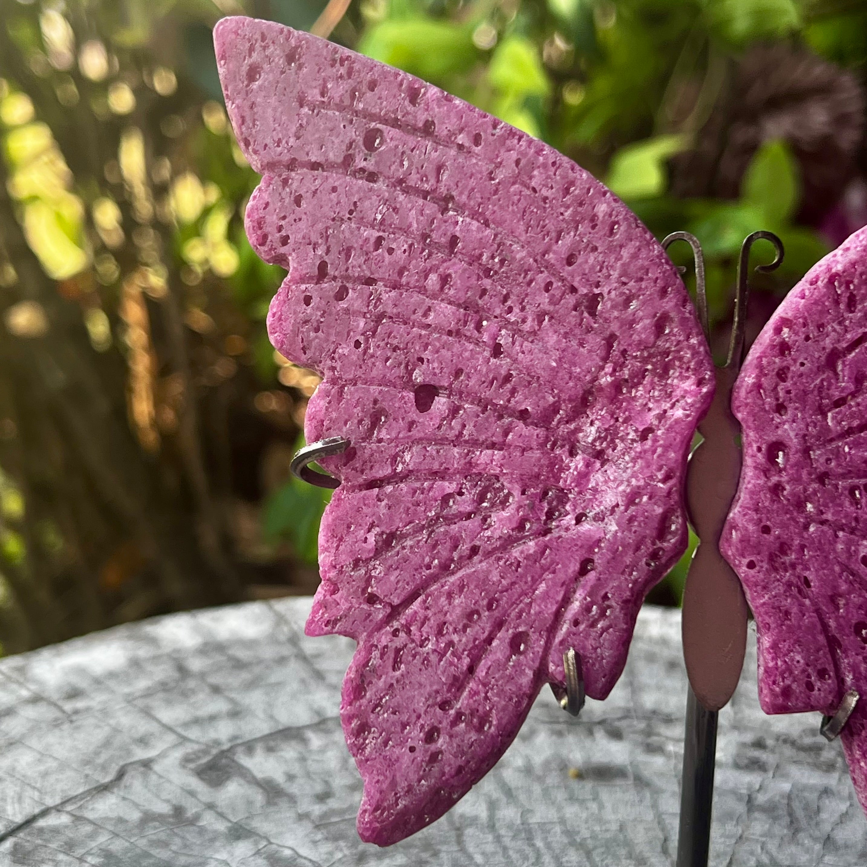 Ruby Butterfly on Stand
