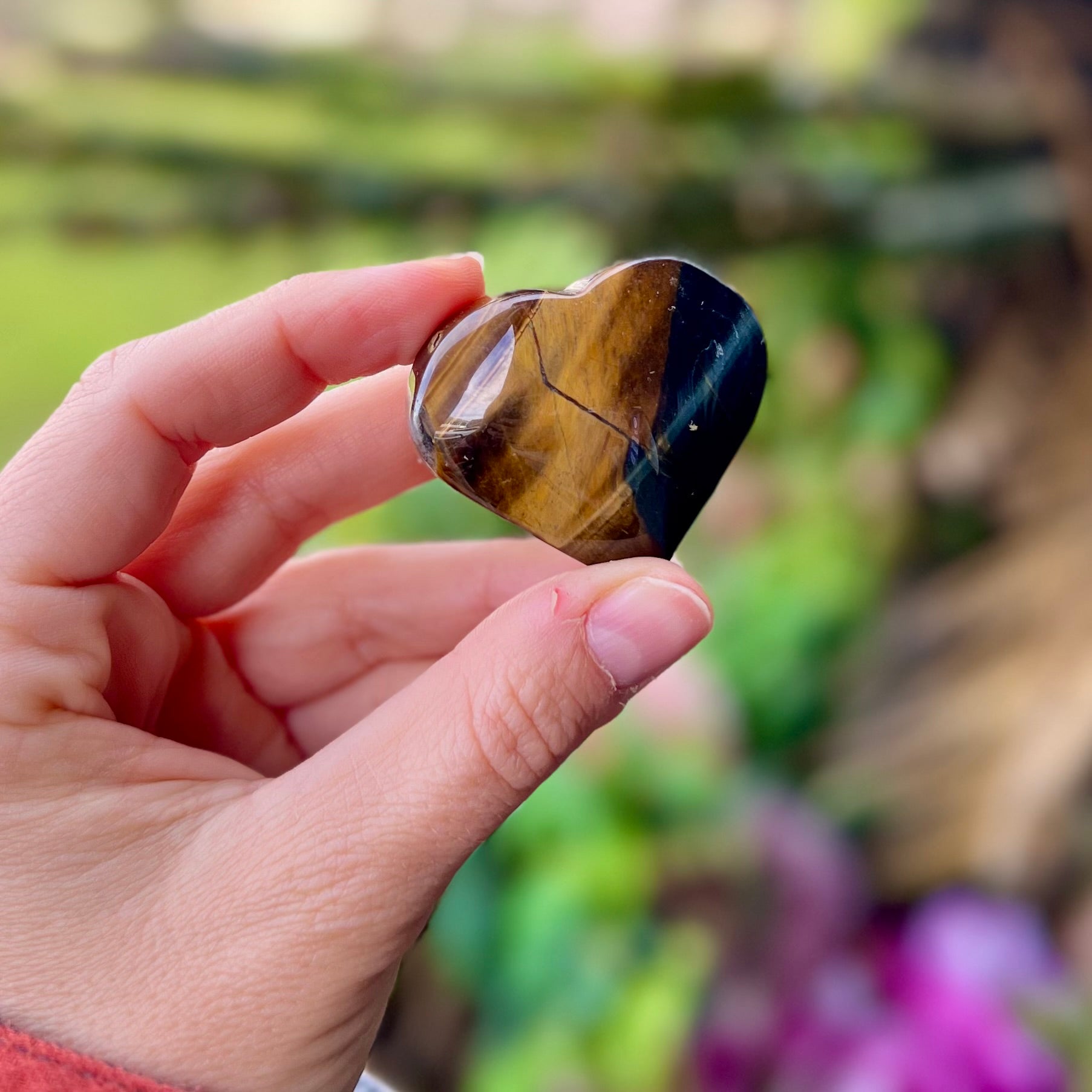 Golden Tiger Eye Heart ~ Specialty Crystal ~ 1