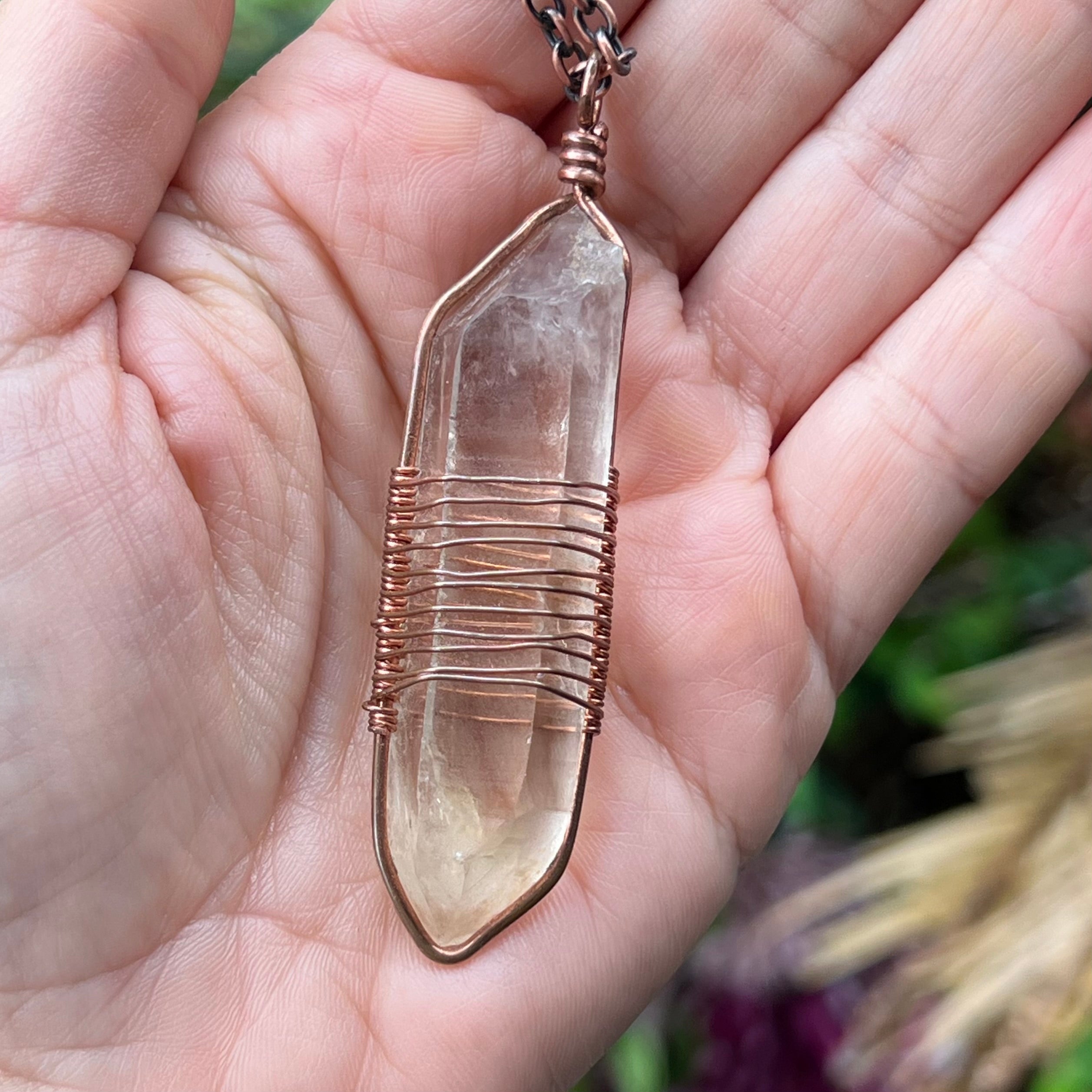 Muse Forged ~ Artesian Battery Clear Quartz Necklace