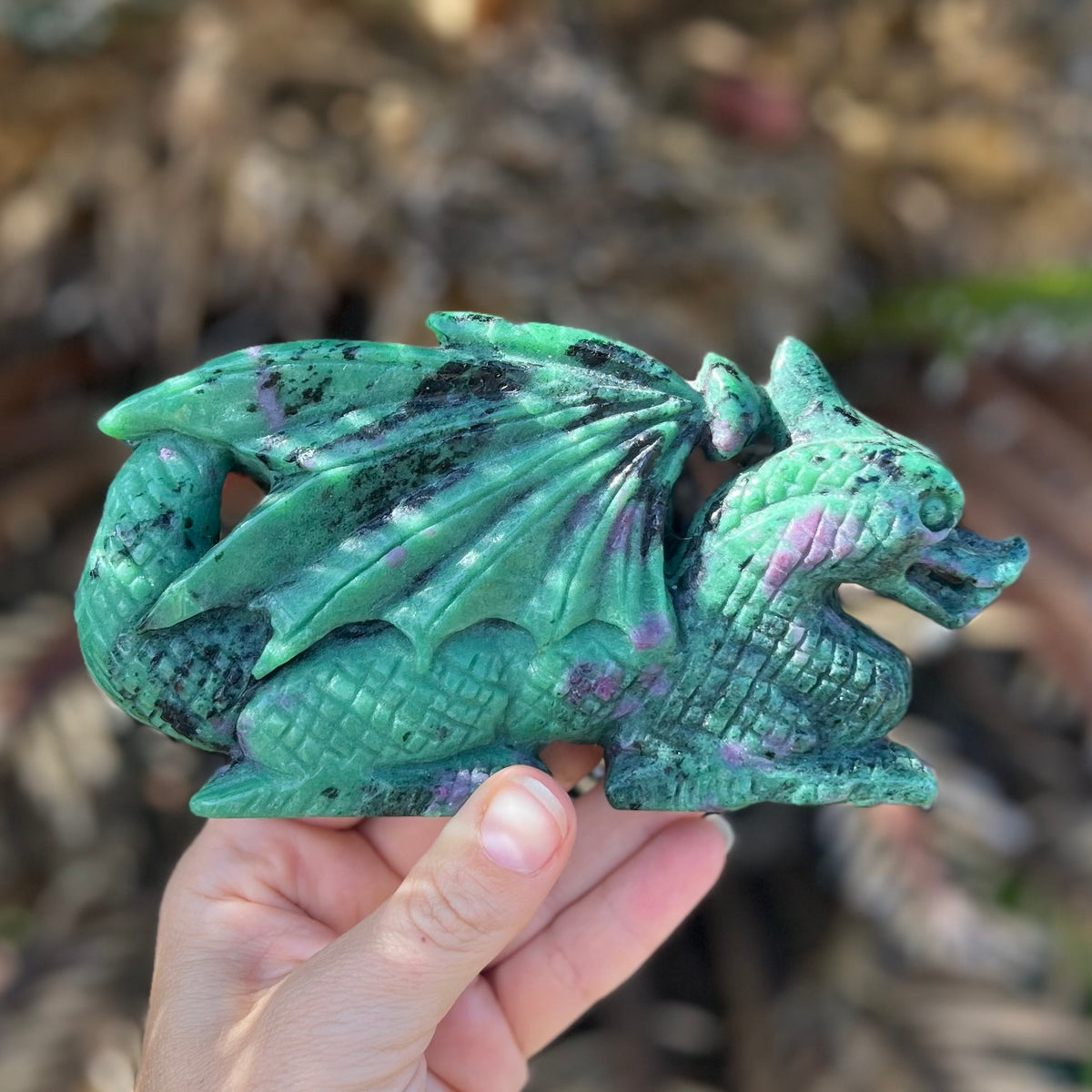 SALE ~ Ruby in Zoisite ~ Dragon Carving