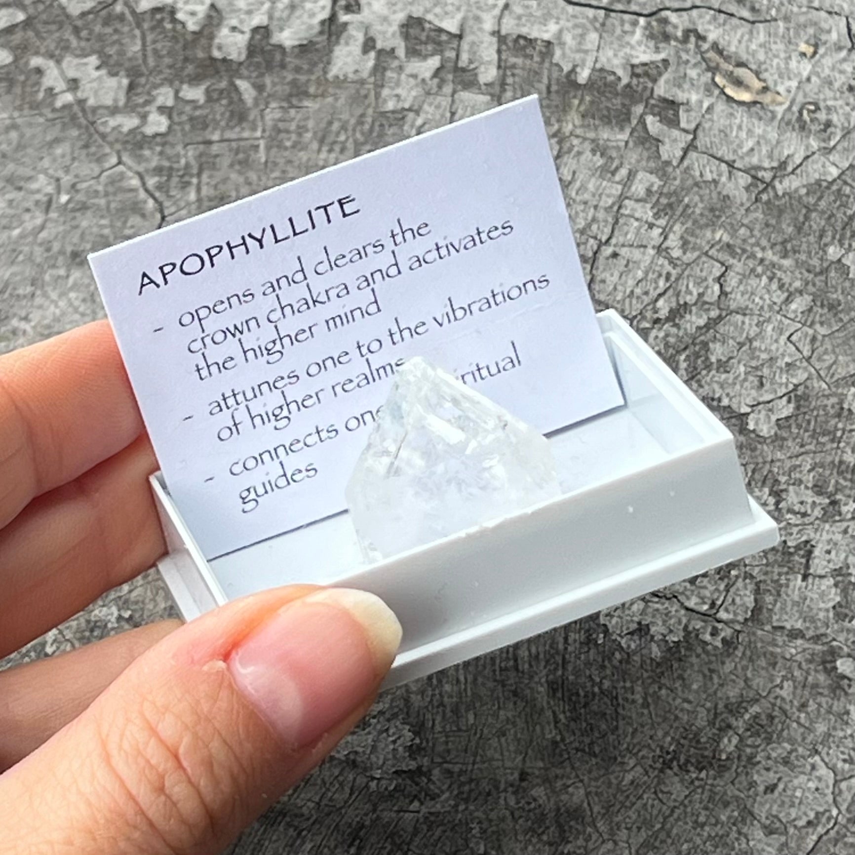 Apophylite ~ Specialty Boxed Crystal
