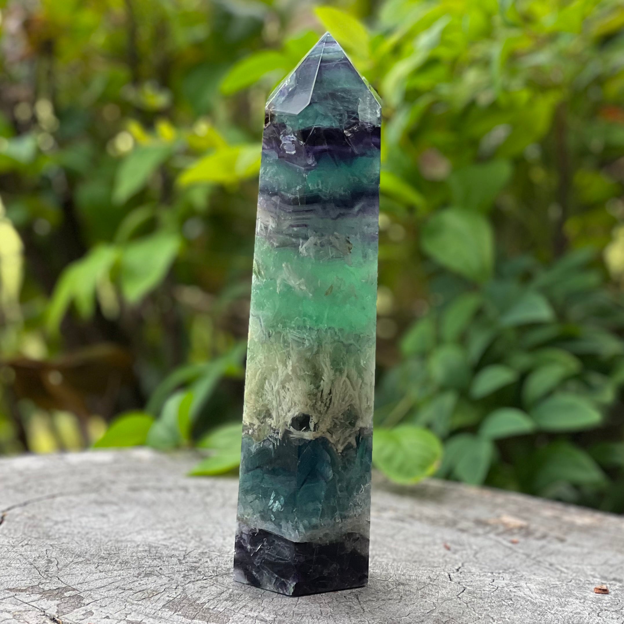 Rainbow Snowflake Fluorite Generator Point