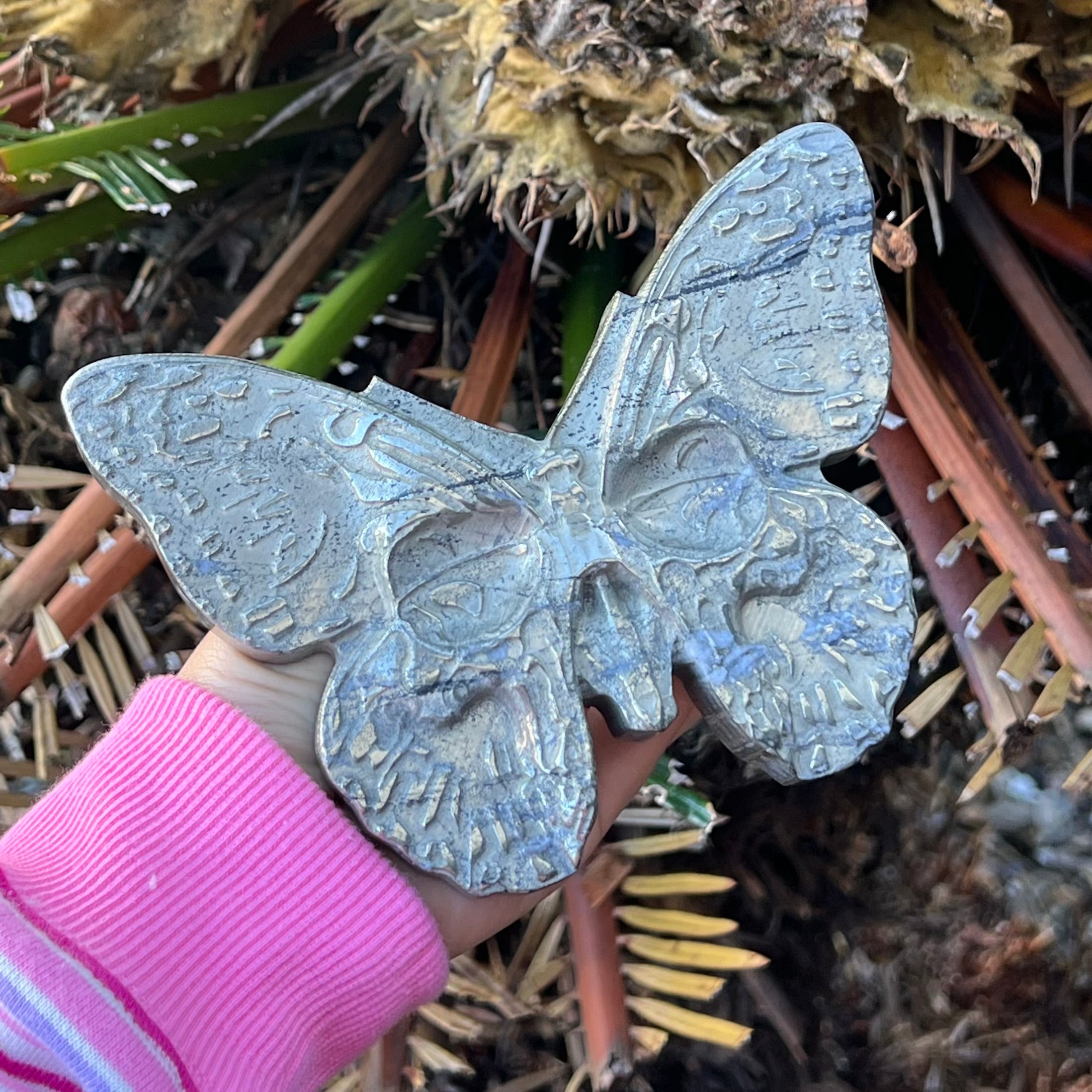 Pyrite Butterfly Carving