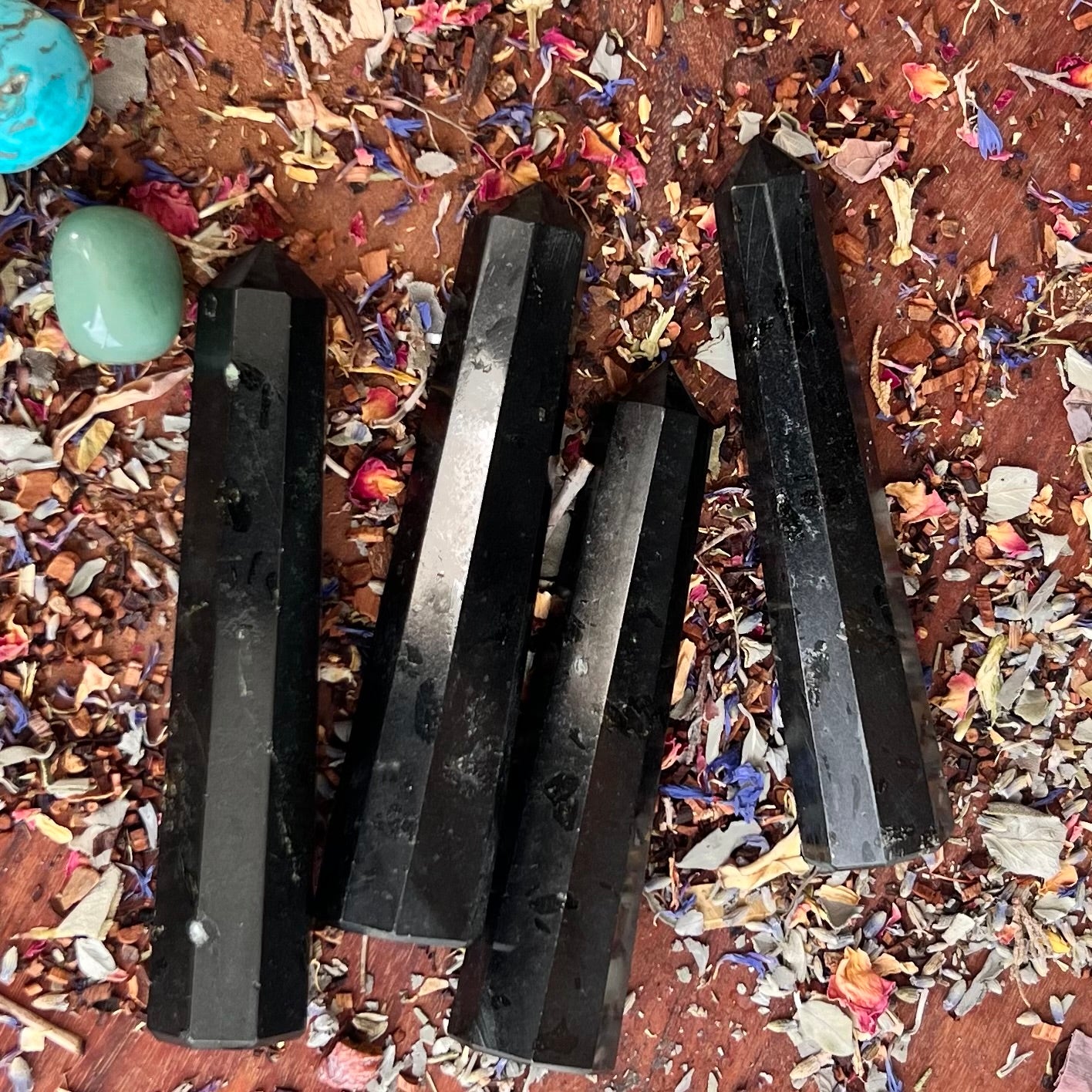 Black Tourmaline Large Generator Tower Points