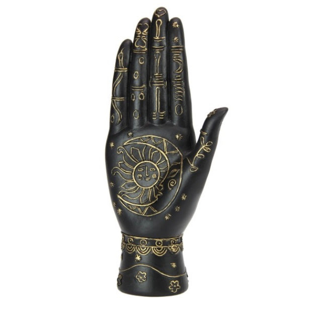 Celestial ~ Sun & Moon ~ Palmistry Hand ~ Gold