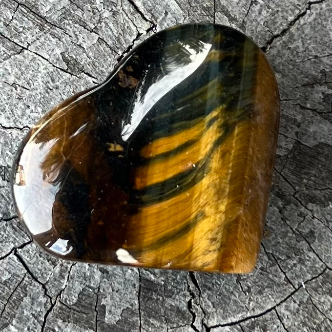 Golden Tiger Eye Heart ~ Specialty Crystal ~ 2