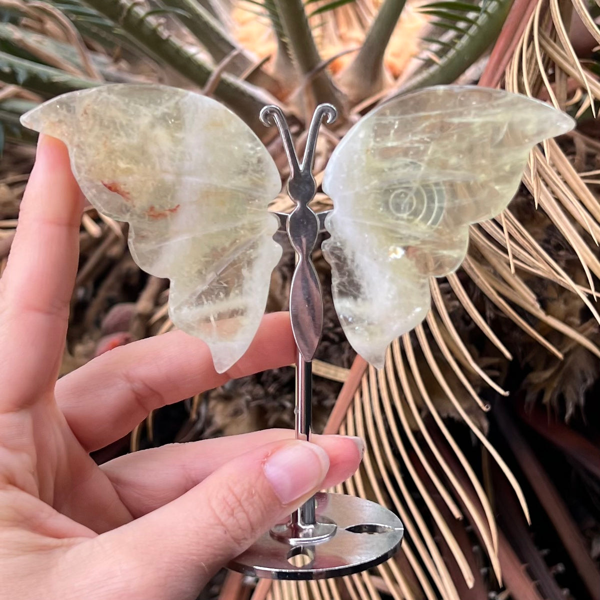 Citrine Butterfly Carving