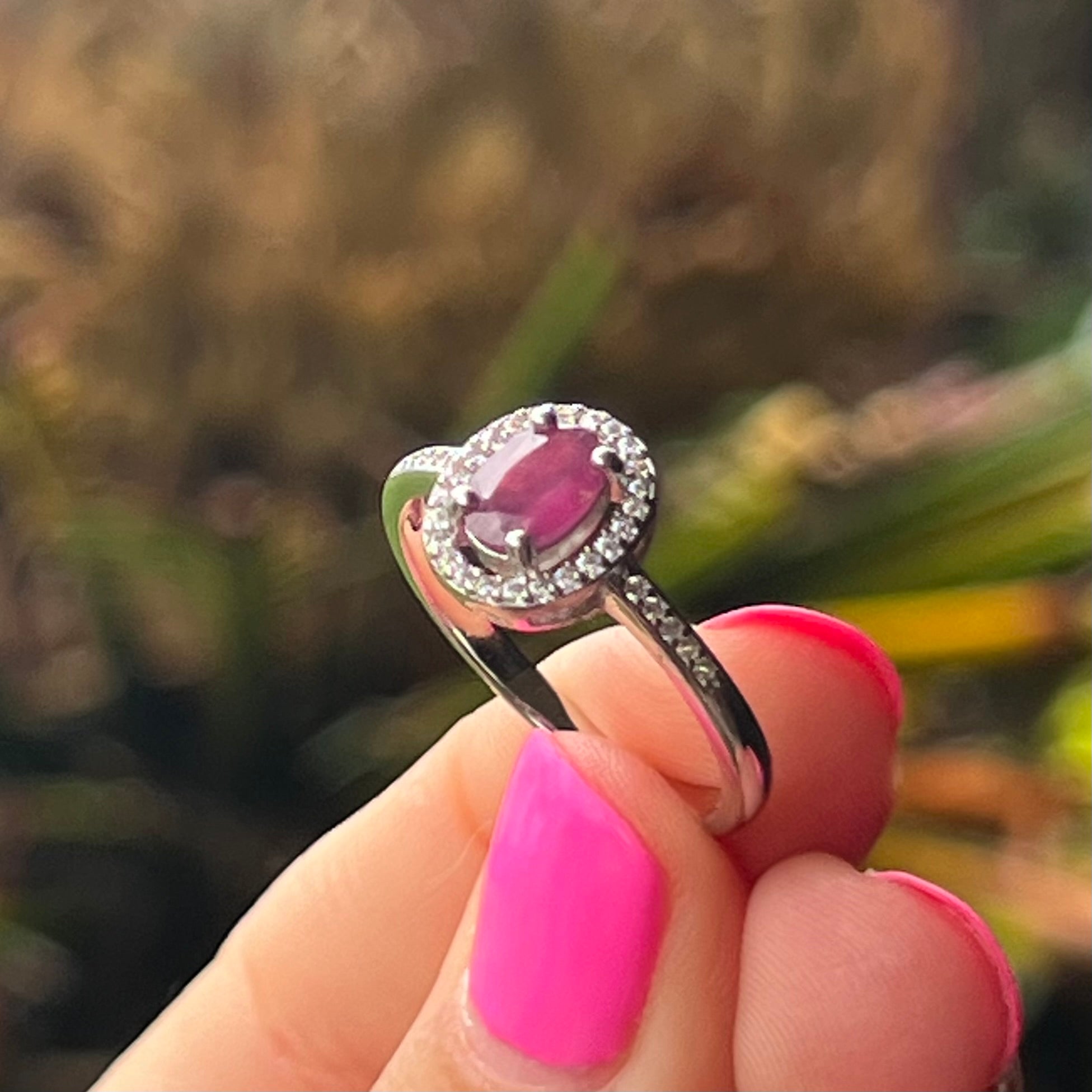 Heart Sterling Silver Ring ~ 9