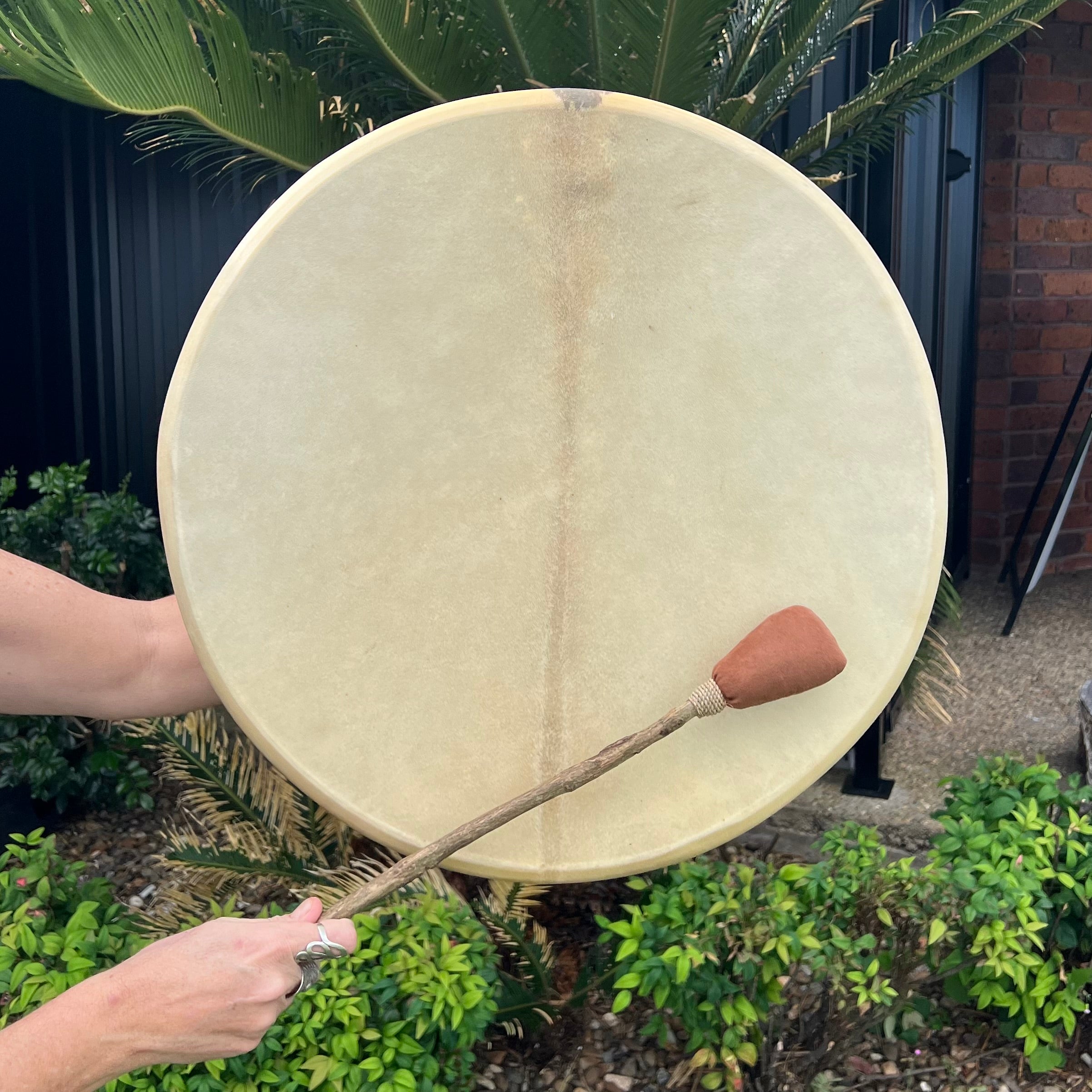 Medicine Drum Large - Goat Skin ~ Black